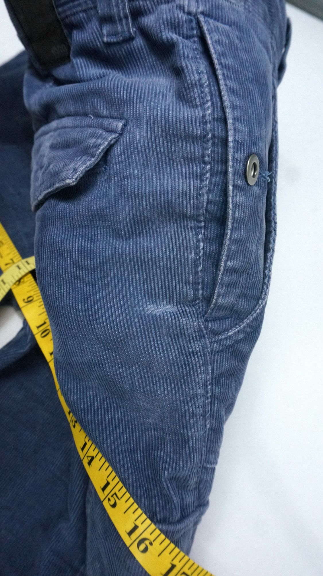 Gap Vintage GAP Slim Fatigue Cargo Corduroy Worn Pants Size US 32 / EU 48 - 17 Thumbnail