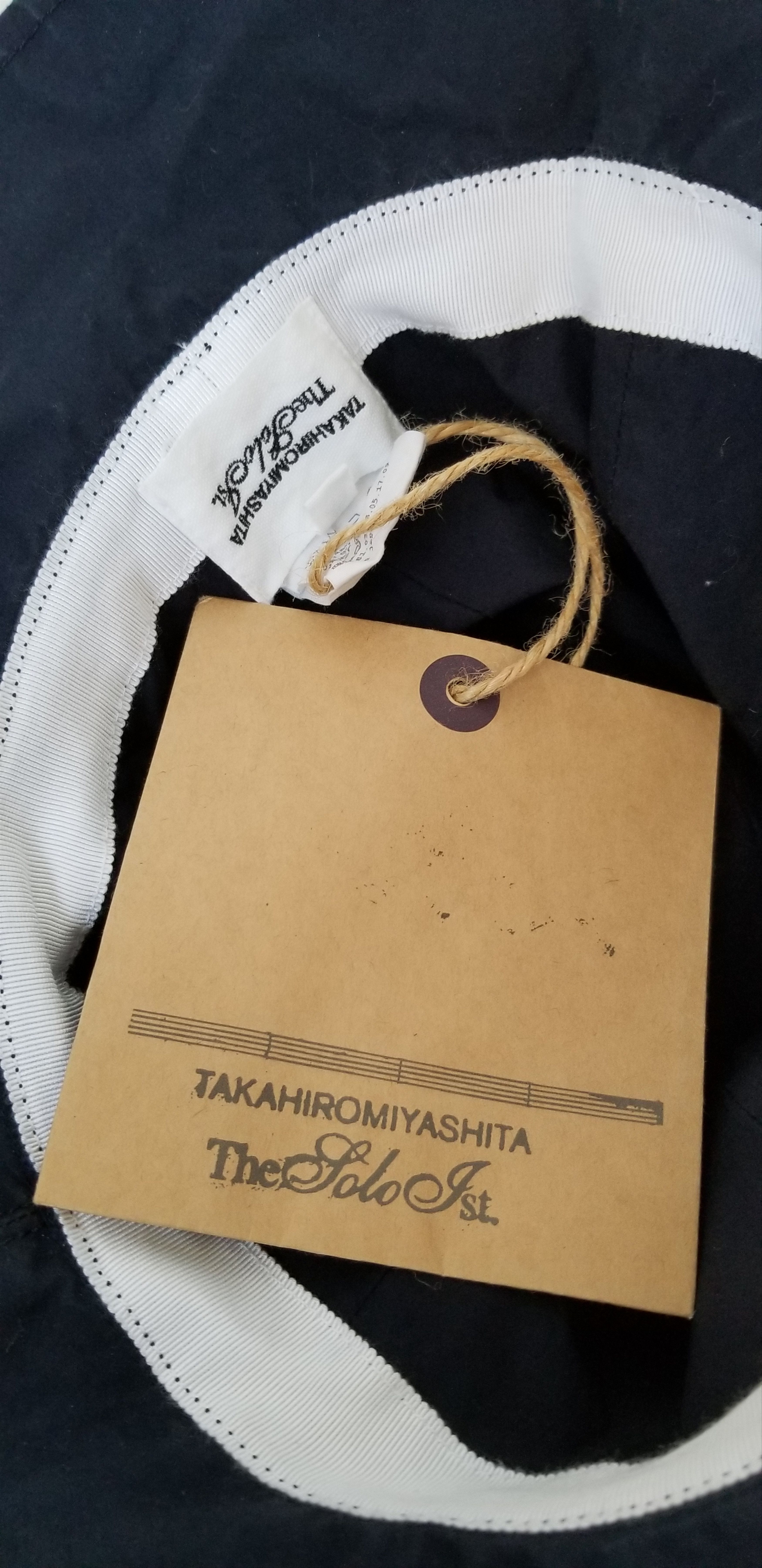 Takahiromiyashita The Soloist. Takahiro Miyashita Soloist Dark Navy Floppy Academia Hat Size ONE SIZE - 5 Thumbnail
