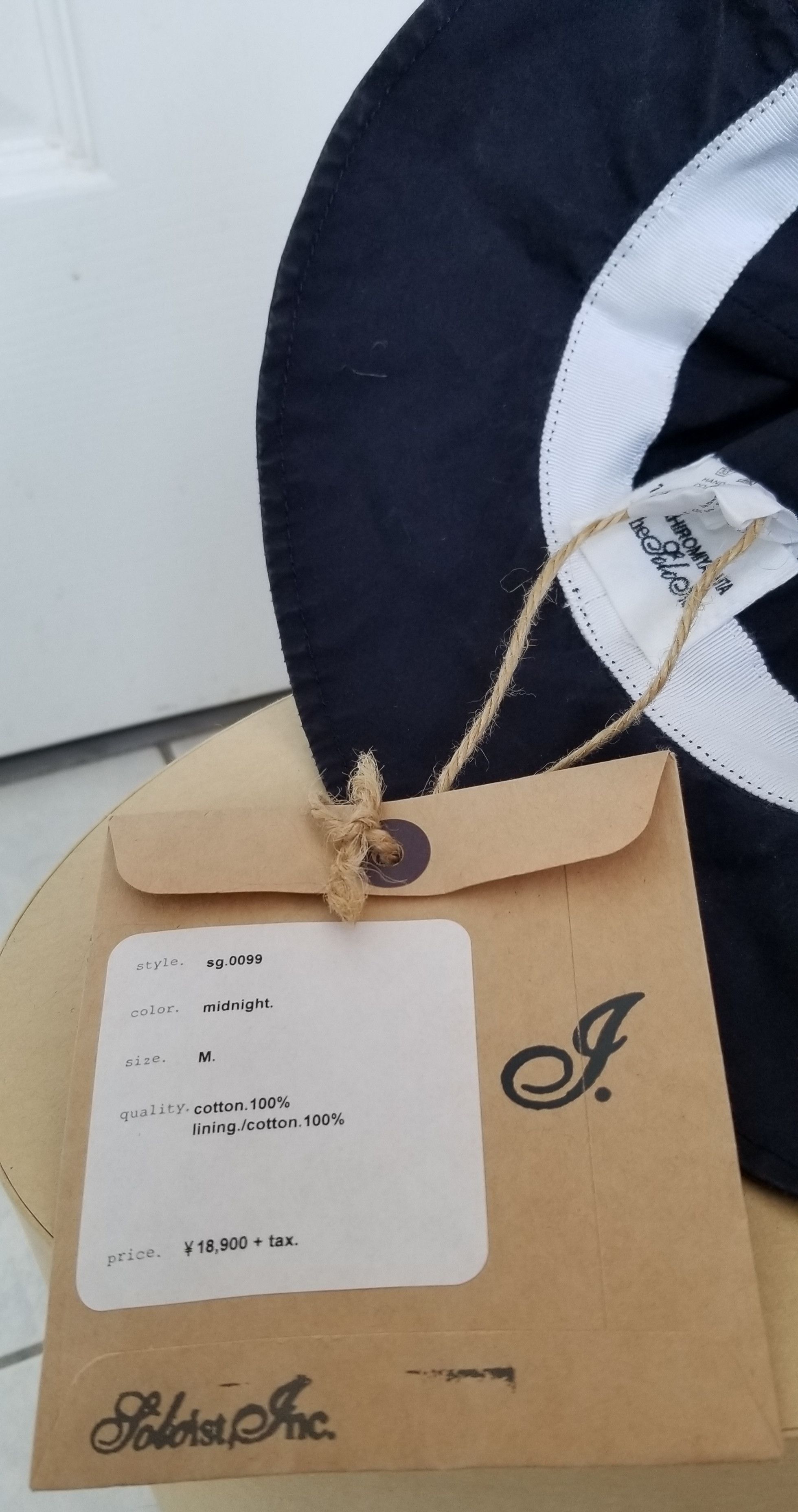 Takahiromiyashita The Soloist. Takahiro Miyashita Soloist Dark Navy Floppy Academia Hat Size ONE SIZE - 6 Thumbnail