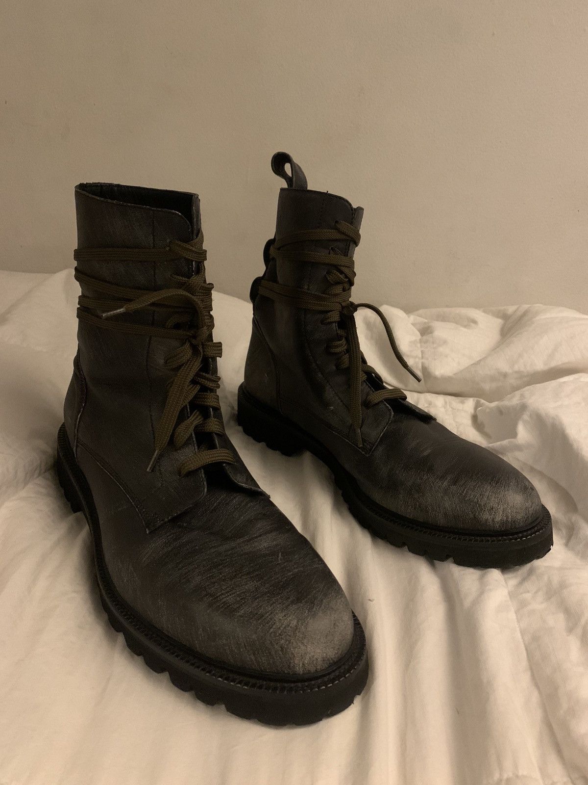 Amiri AMIRI Army Green Wearlight Combat Boots Size US 11 / EU 44 - 5 Thumbnail