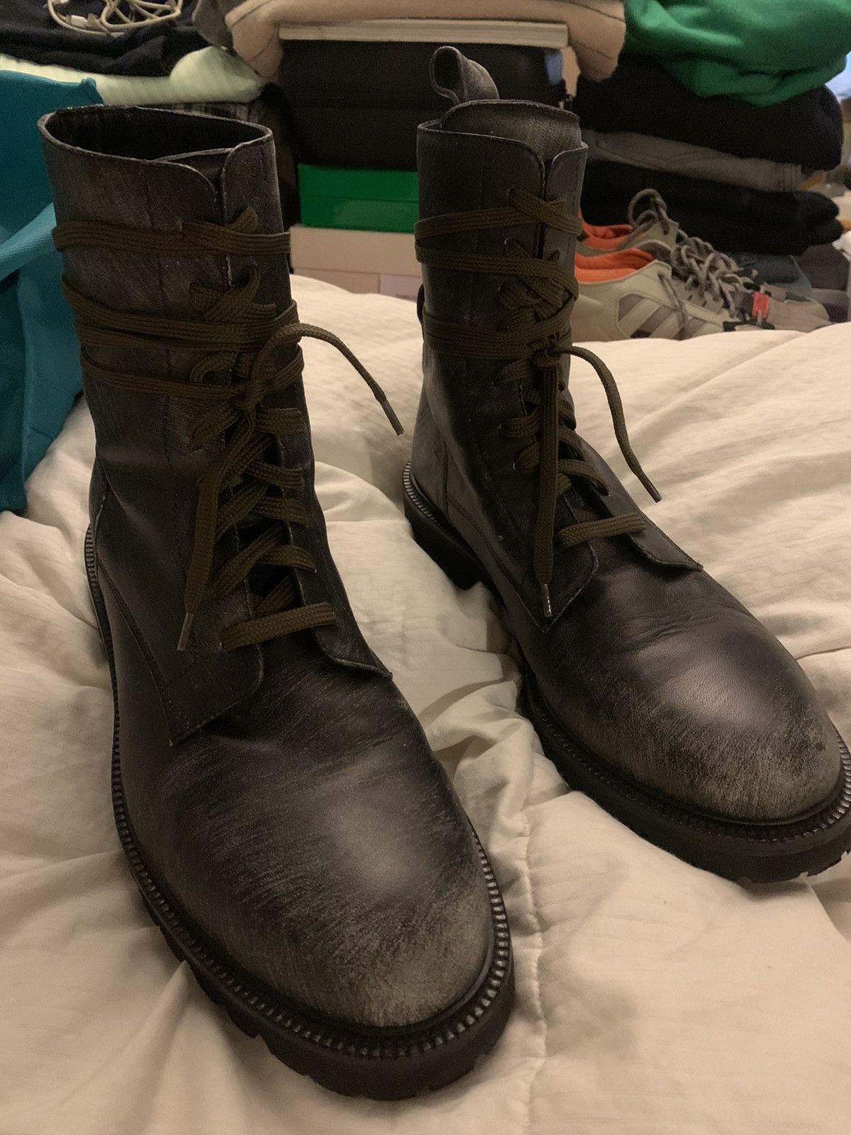 Amiri AMIRI Army Green Wearlight Combat Boots Size US 11 / EU 44 - 10 Thumbnail