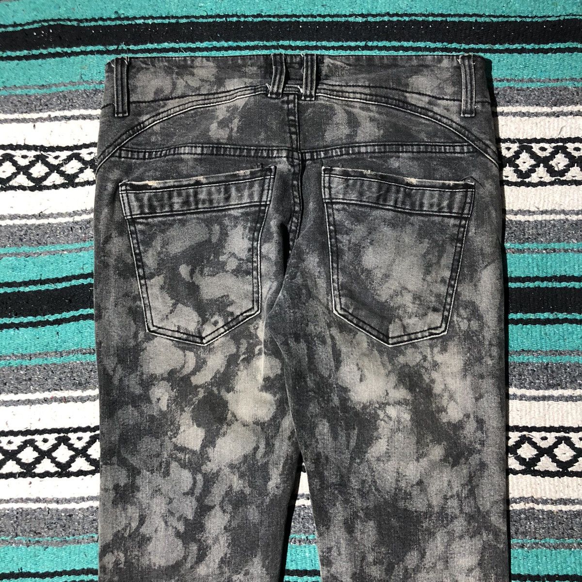 Diet Butcher Slim Skin Over Dye Denim Pants