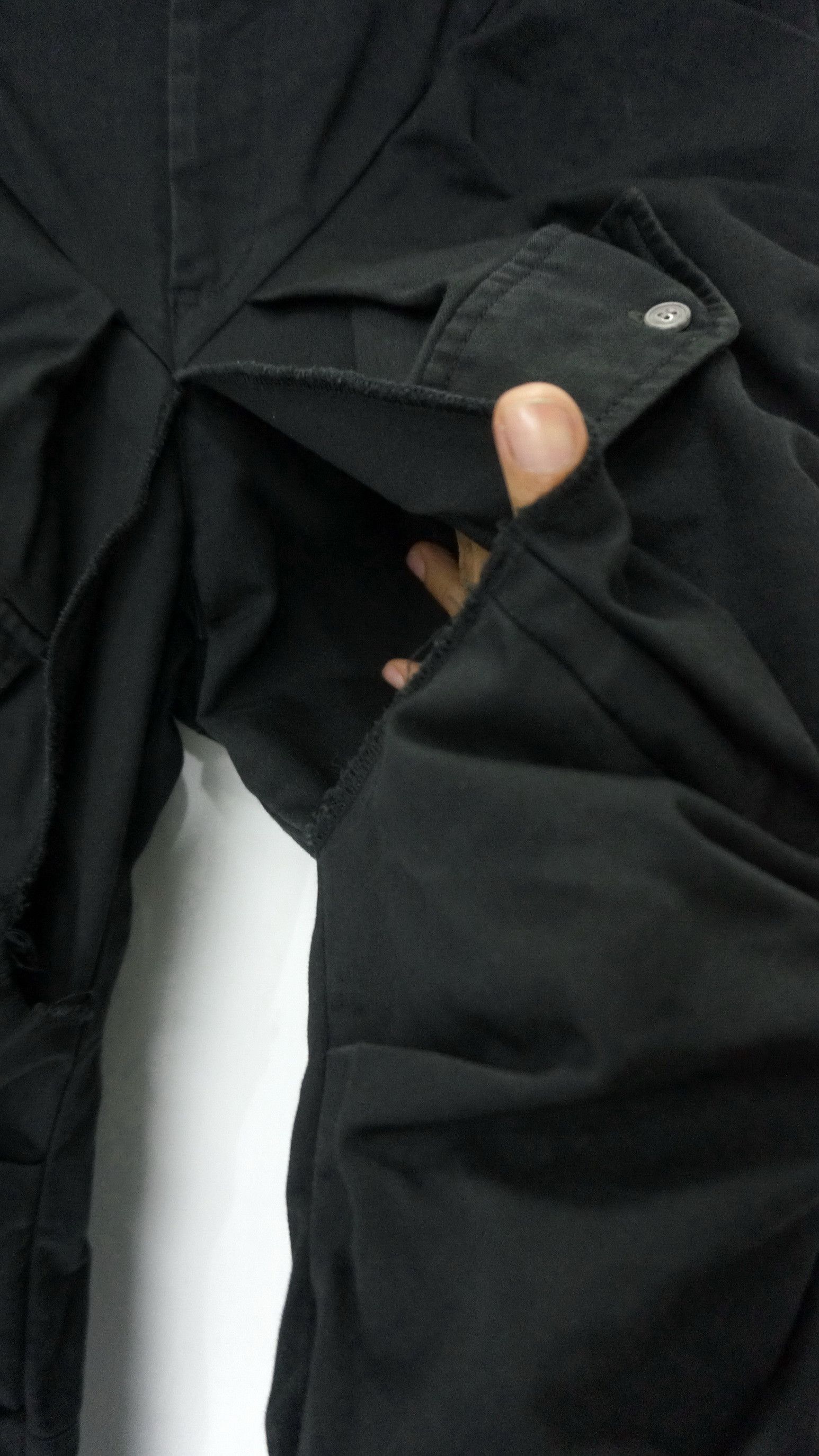 Japanese Brand DopeRare! SWING Japan Double Thigh Worn Faded Black Pants Size US 34 / EU 50 - 9 Thumbnail