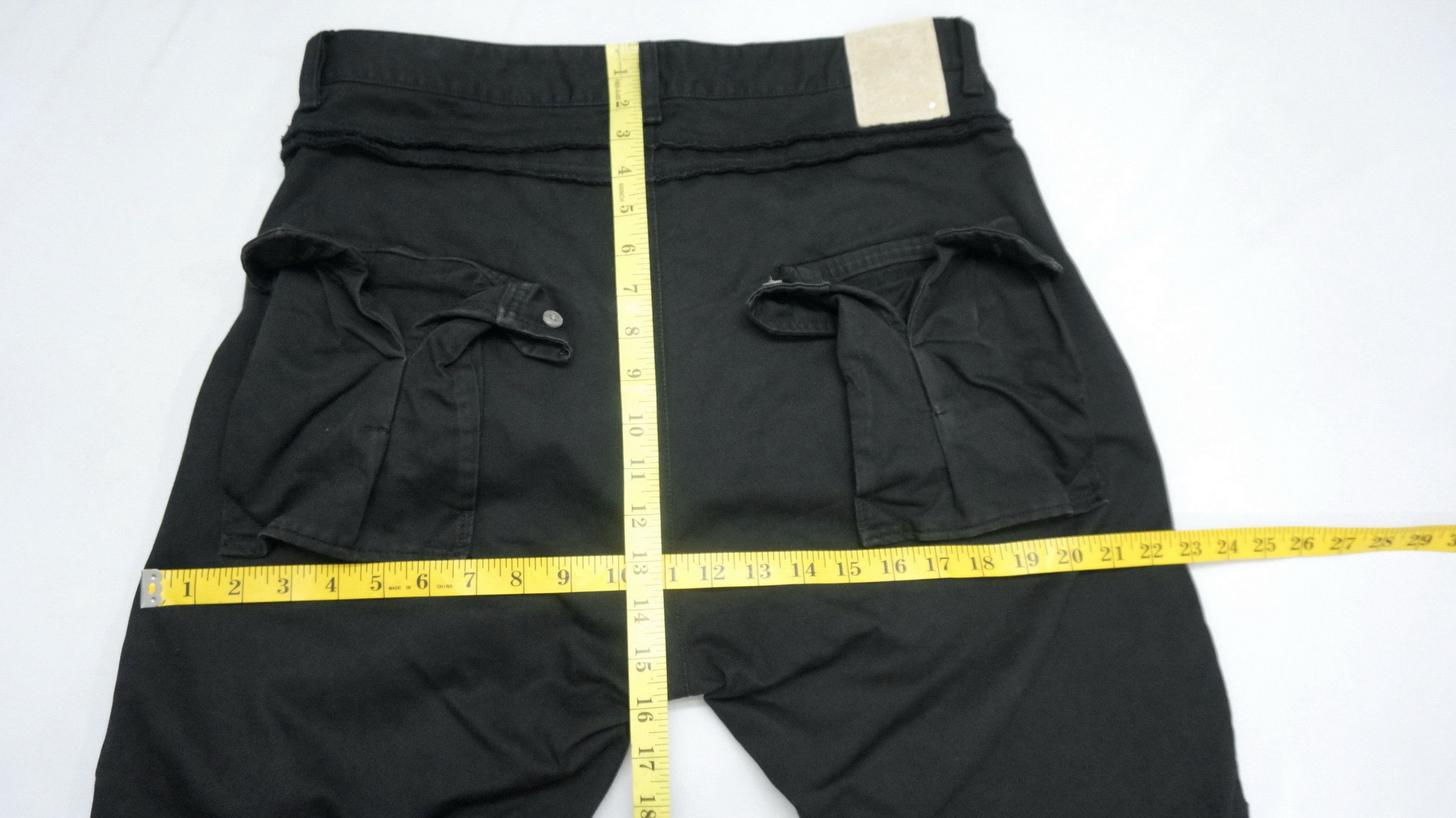 Japanese Brand DopeRare! SWING Japan Double Thigh Worn Faded Black Pants Size US 34 / EU 50 - 20 Thumbnail