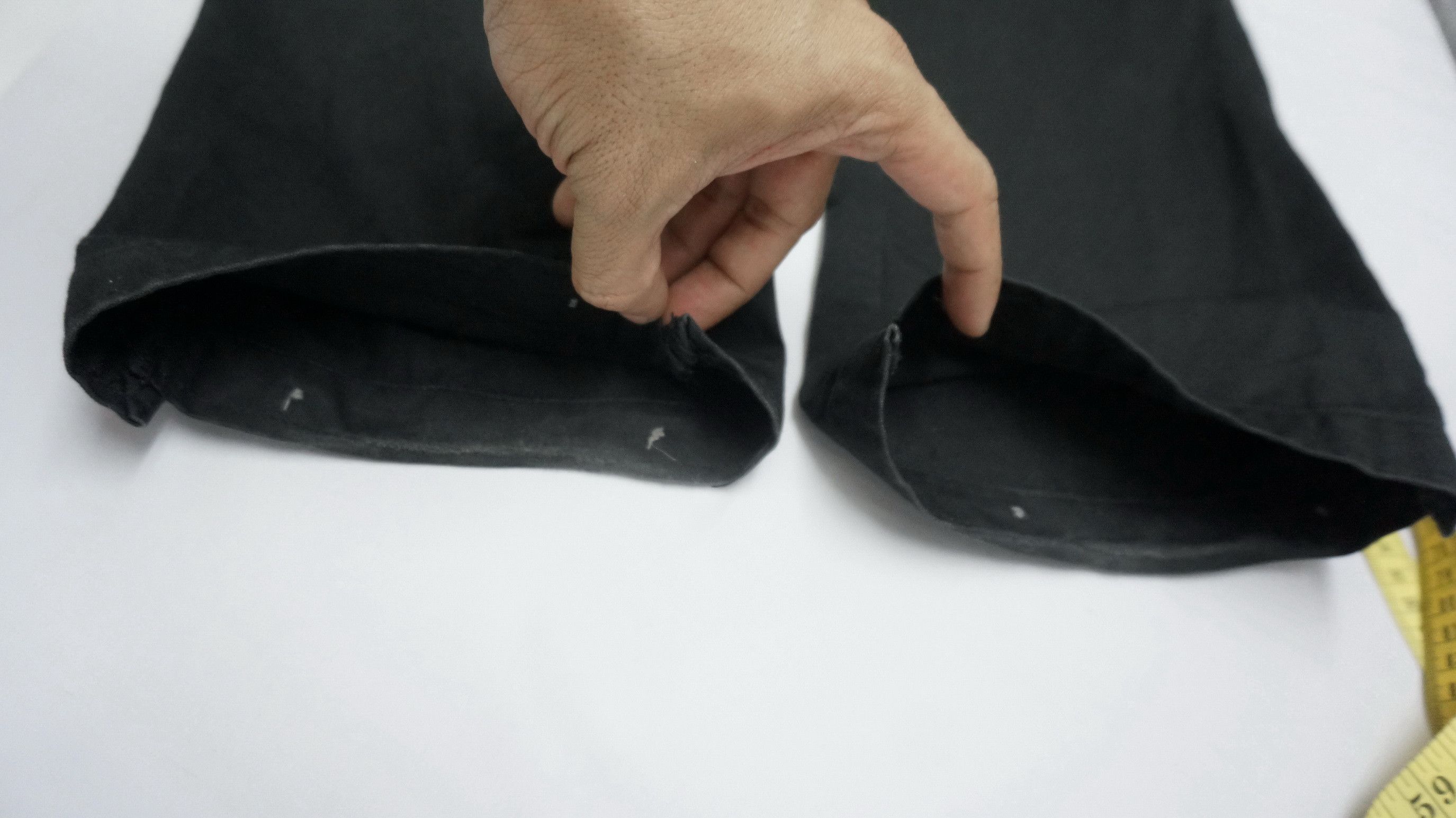 Japanese Brand DopeRare! SWING Japan Double Thigh Worn Faded Black Pants Size US 34 / EU 50 - 25 Thumbnail