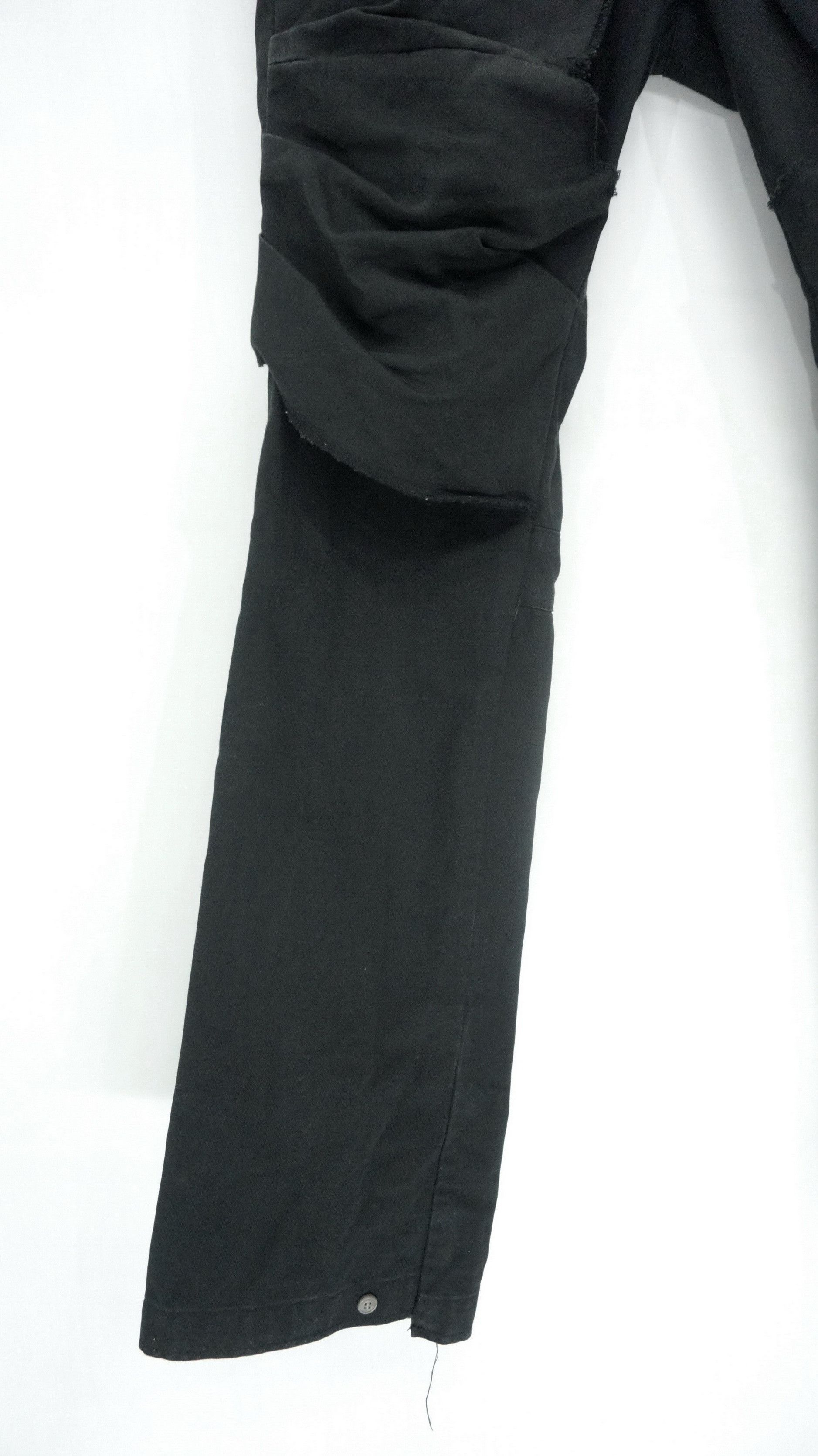 Japanese Brand DopeRare! SWING Japan Double Thigh Worn Faded Black Pants Size US 34 / EU 50 - 7 Thumbnail
