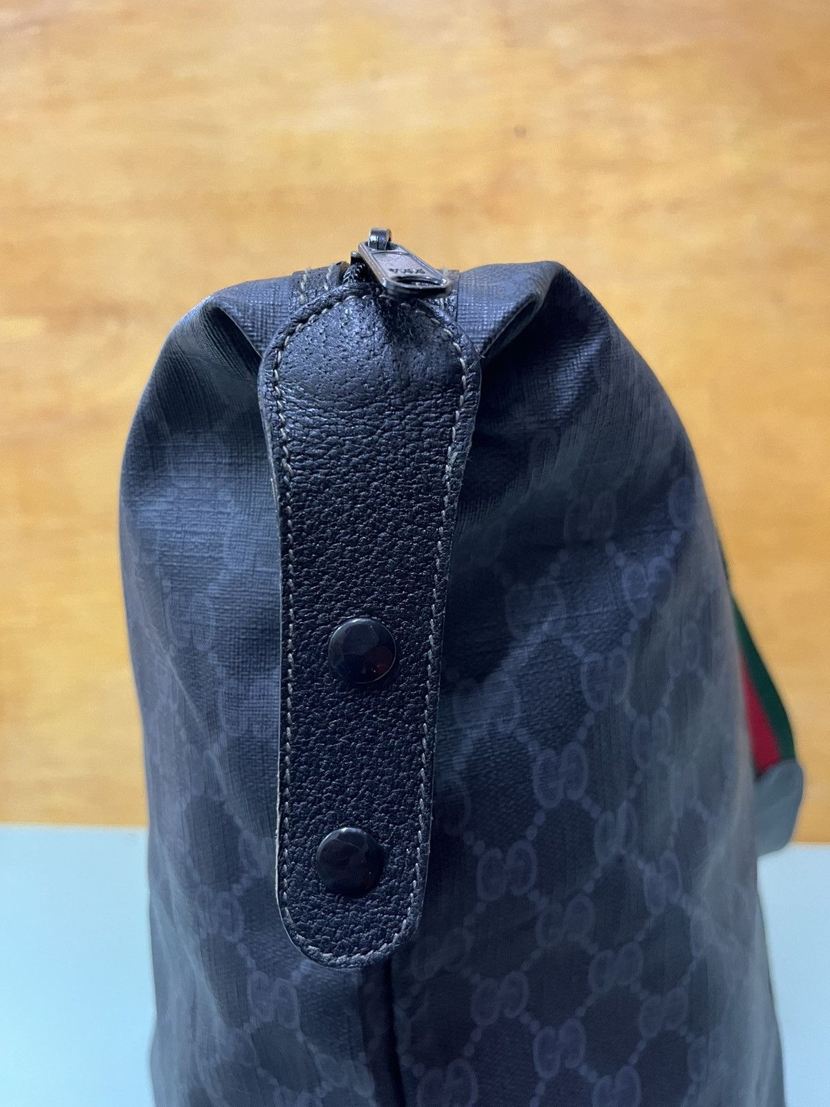 Gucci Authentic Gucci Sherry Monogram Web Travel Coated Canvas Size ONE SIZE - 7 Thumbnail