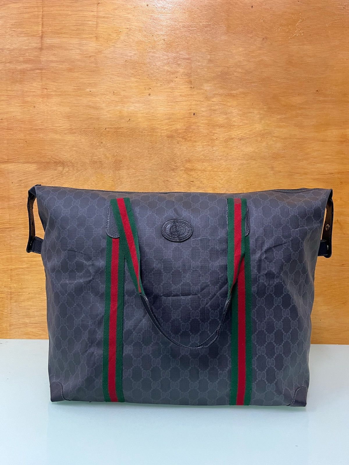 Gucci Authentic Gucci Sherry Monogram Web Travel Coated Canvas Size ONE SIZE - 1 Thumbnail