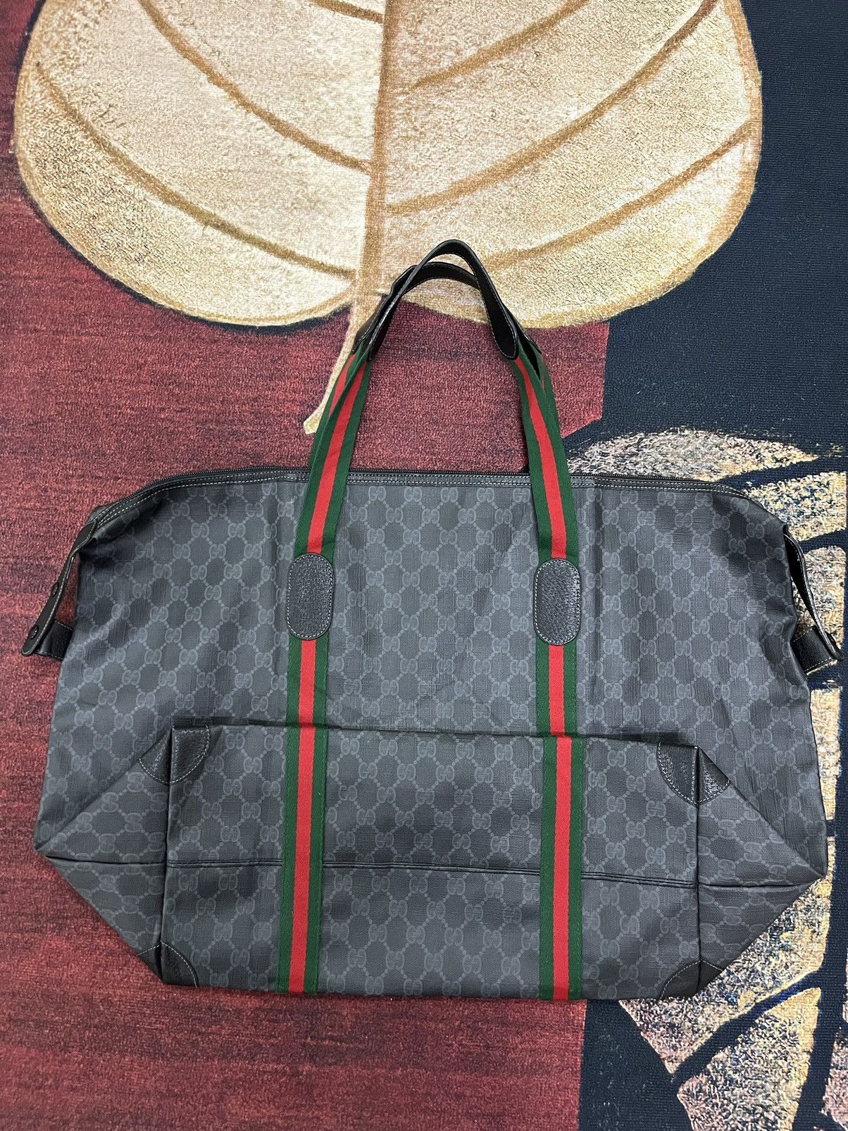 Gucci Authentic Gucci Sherry Monogram Web Travel Coated Canvas Size ONE SIZE - 20 Thumbnail