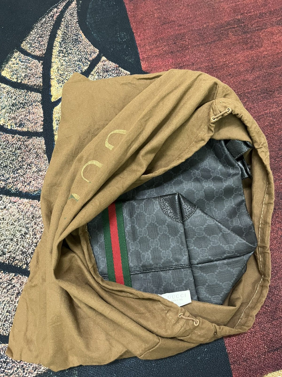 Gucci Authentic Gucci Sherry Monogram Web Travel Coated Canvas Size ONE SIZE - 25 Thumbnail