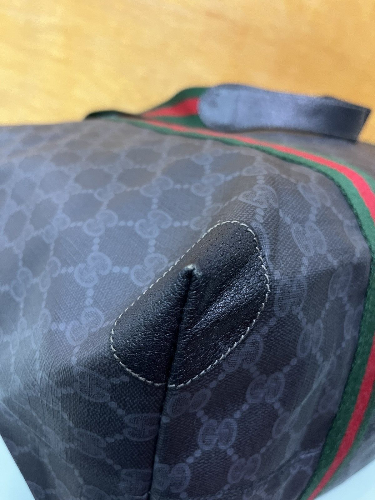 Gucci Authentic Gucci Sherry Monogram Web Travel Coated Canvas Size ONE SIZE - 10 Thumbnail