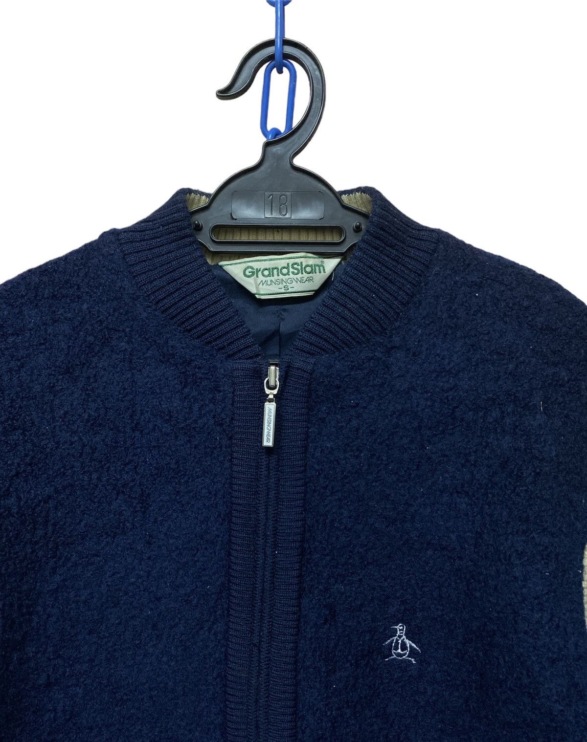 Grand Slam × Vintage Vintage 90s Grand Slam Munsingwear Wool Knits Bomber Jacket Size US S / EU 44-46 / 1 - 4 Thumbnail