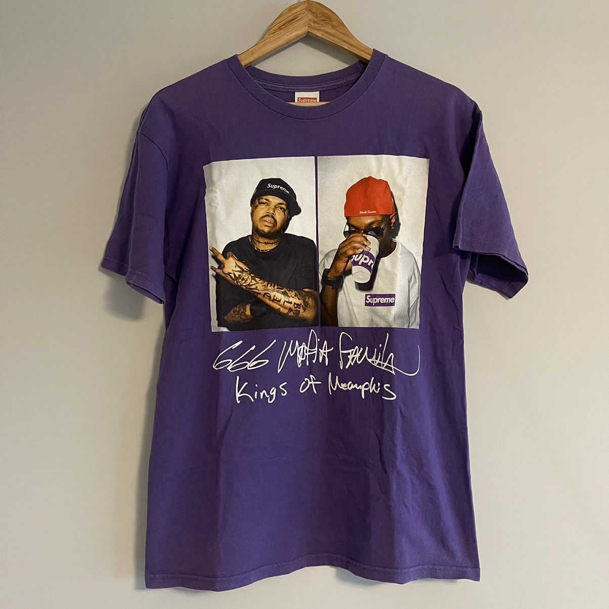 Supreme Supreme Three 6 Mafia 666 Juicy J Photo Tee Grailed