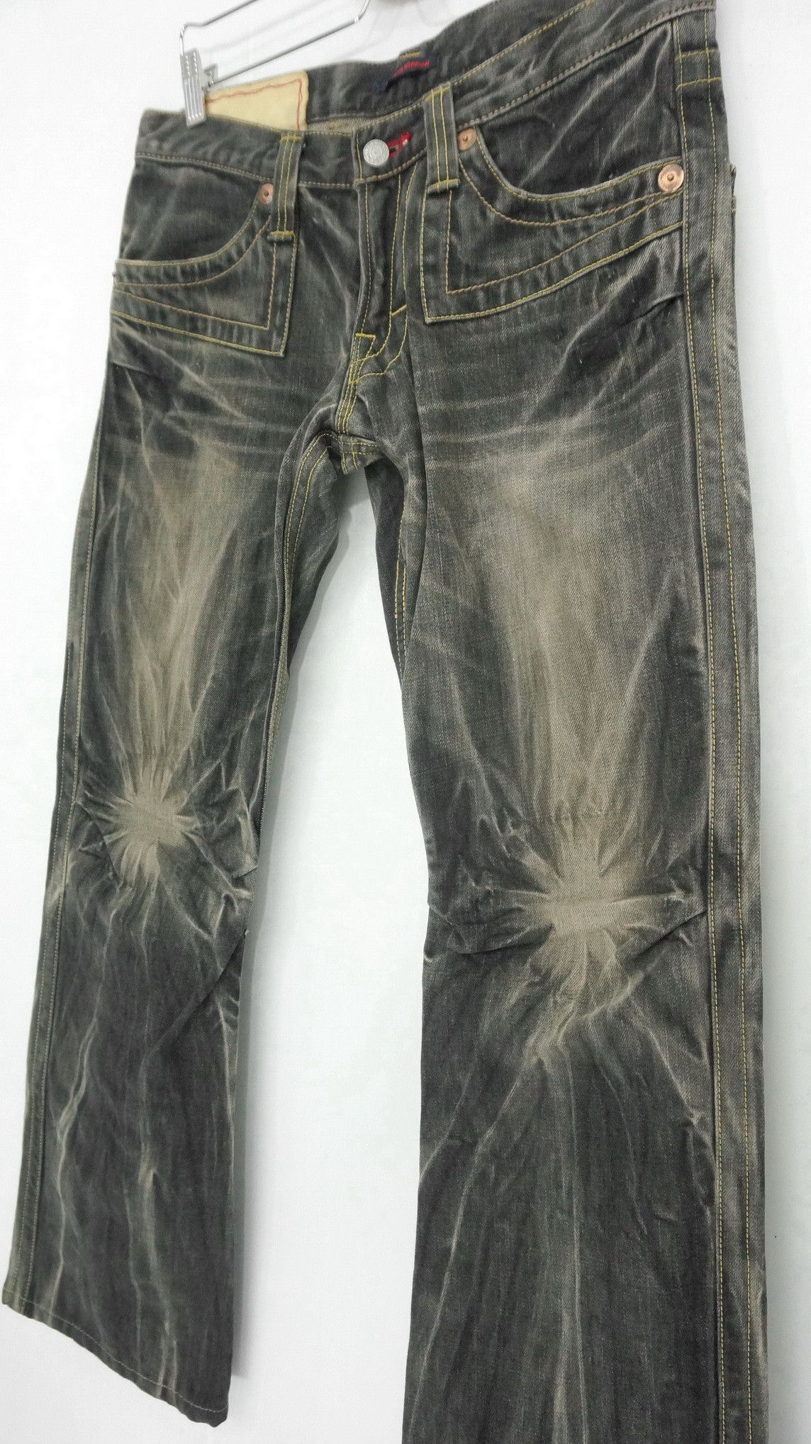 Japanese Brand 🔥 Vintage BLUEWAY Made In Nippon Distressed Jeans Size US 32 / EU 48 - 6 Thumbnail