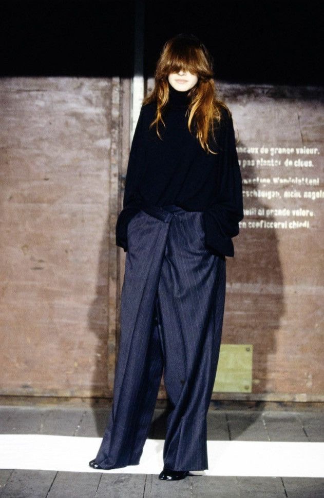 H&M × Maison Margiela Fall 2000 asymmetric wide leg pant reproduction Size US 32 / EU 48 - 2 Thumbnail