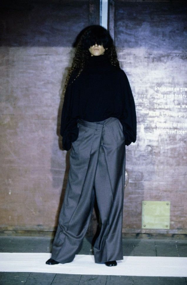 H&M × Maison Margiela Fall 2000 asymmetric wide leg pant reproduction Size US 32 / EU 48 - 1 Thumbnail