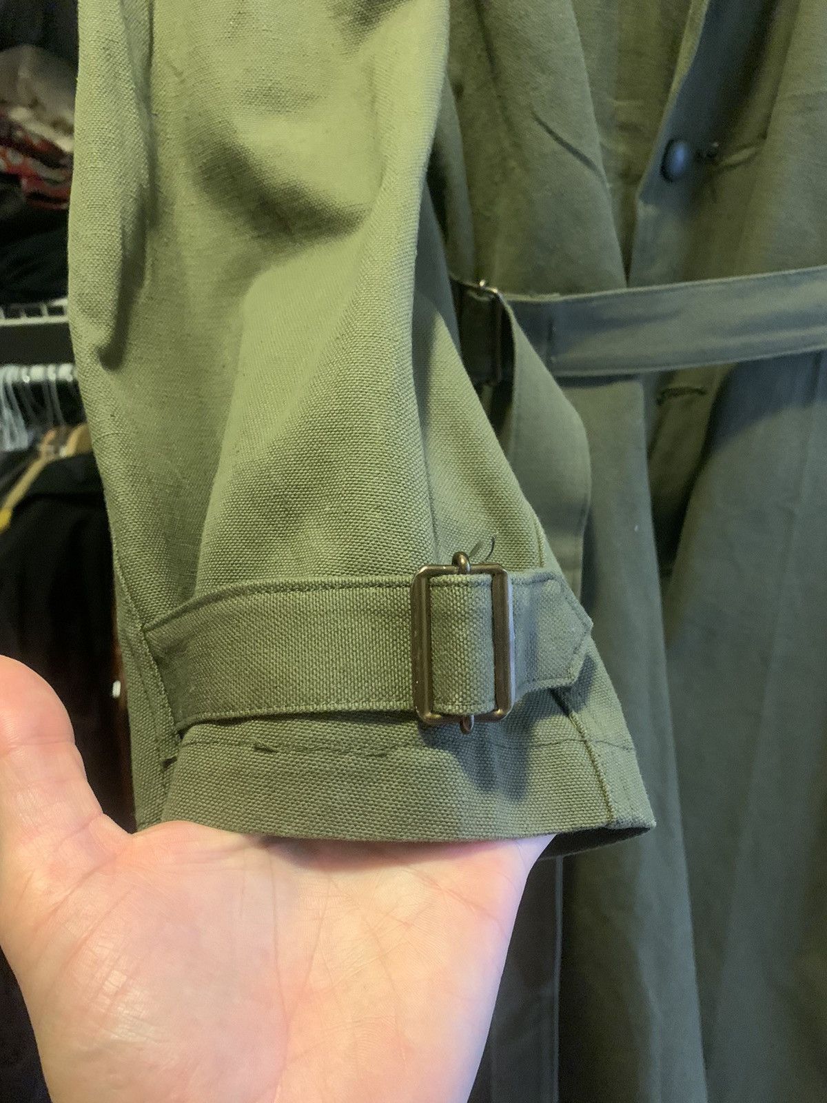 Vintage 1953 Vintage French Military Trench Coat Size US L / EU 52-54 / 3 - 5 Thumbnail