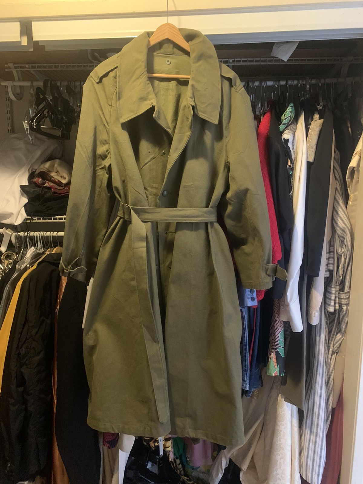 Vintage 1953 Vintage French Military Trench Coat Size US L / EU 52-54 / 3 - 1 Thumbnail