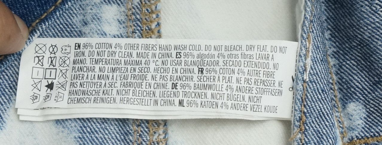 Forever 21 F21 Artist Bleach Dye Washed Sleeveless Denim Jacket Size US M / EU 48-50 / 2 - 11 Thumbnail