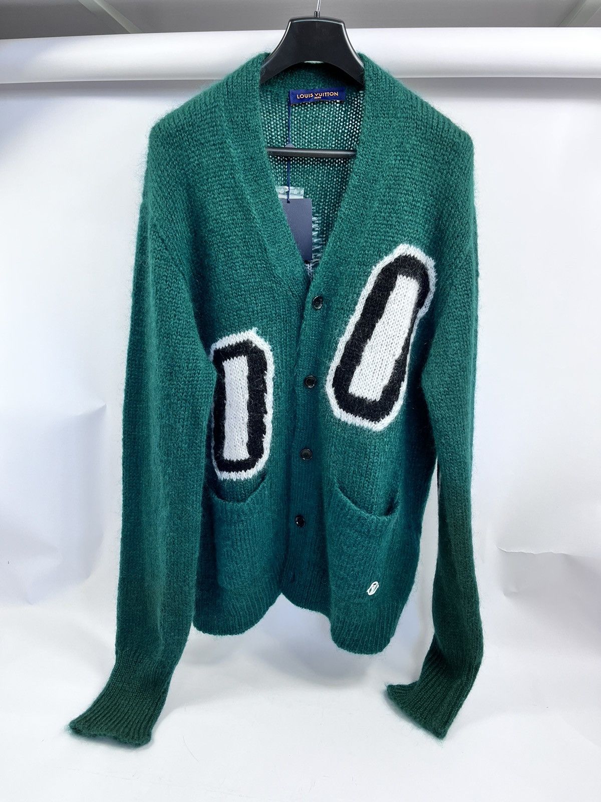 Louis Vuitton 1AAGNE Graphic Mohair Long Cardigan Size US XXL / EU 58 / 5 - 1 Thumbnail