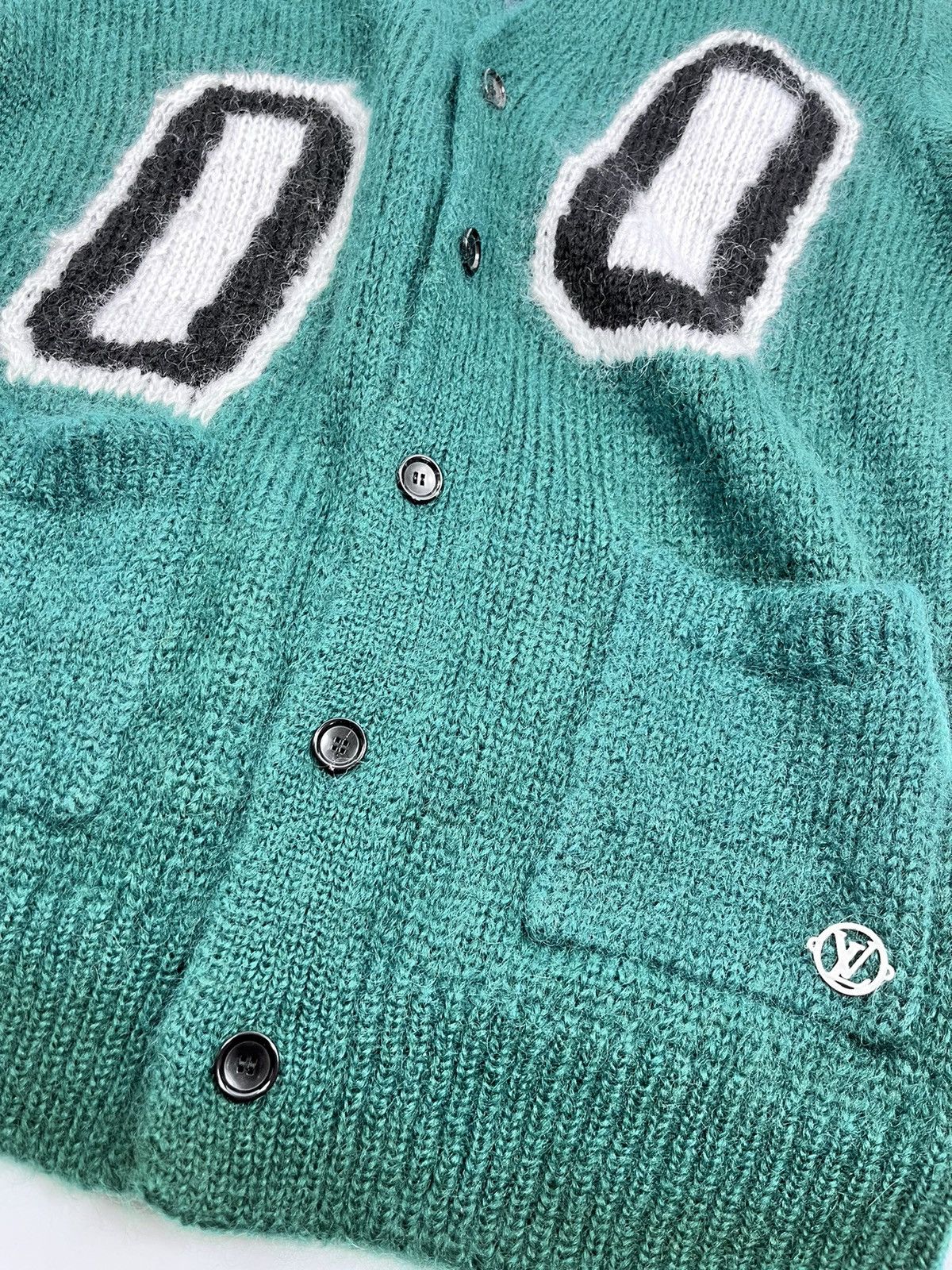Louis Vuitton 1AAGNE Graphic Mohair Long Cardigan Size US XXL / EU 58 / 5 - 16 Thumbnail