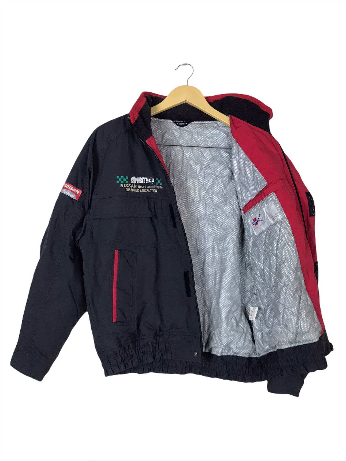 Japanese Brand Vintage 90s Nissan Red Stage Bomber Style Jacket Size US S / EU 44-46 / 1 - 3 Thumbnail