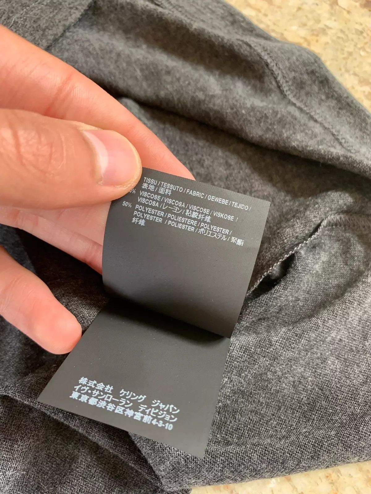 Saint Laurent Paris Lightning Logo Tee, SS Size US S / EU 44-46 / 1 - 10 Thumbnail