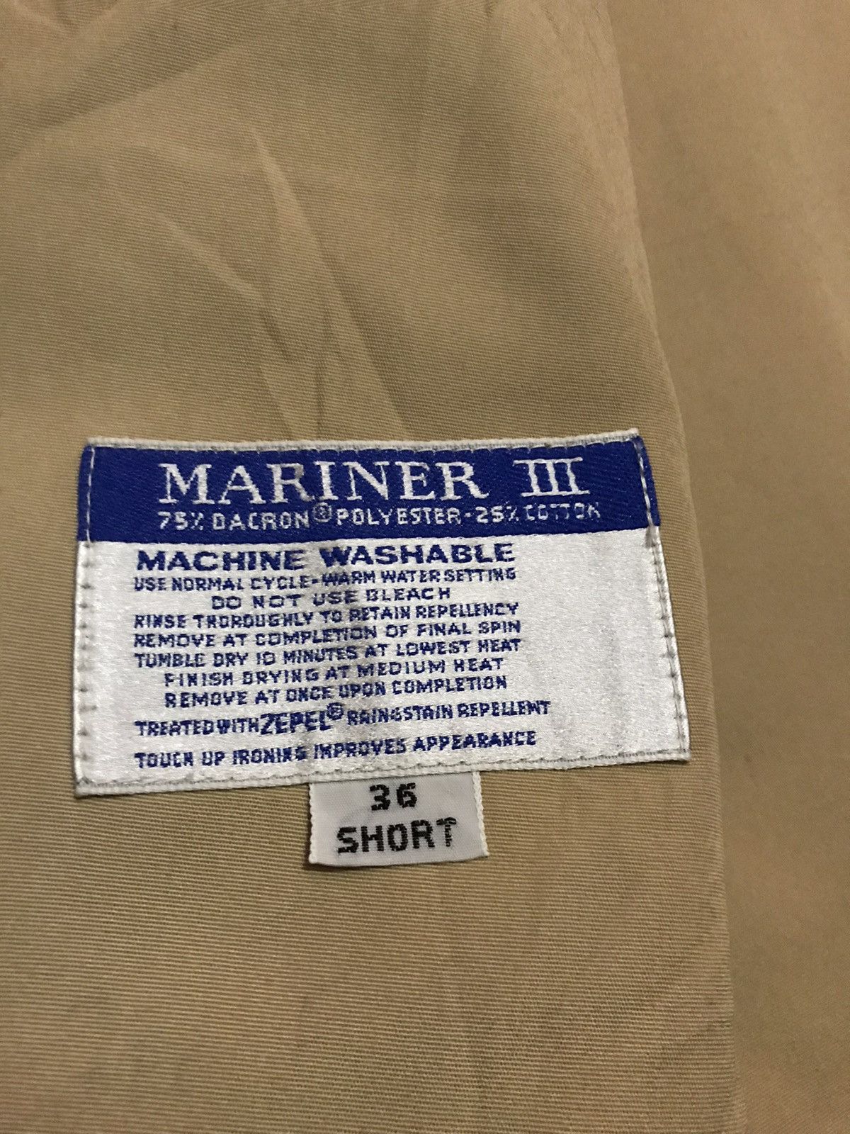 Brooks Brothers Mariner III Dacron Water Repellent Convertible Jacket Size US S / EU 44-46 / 1 - 12 Thumbnail