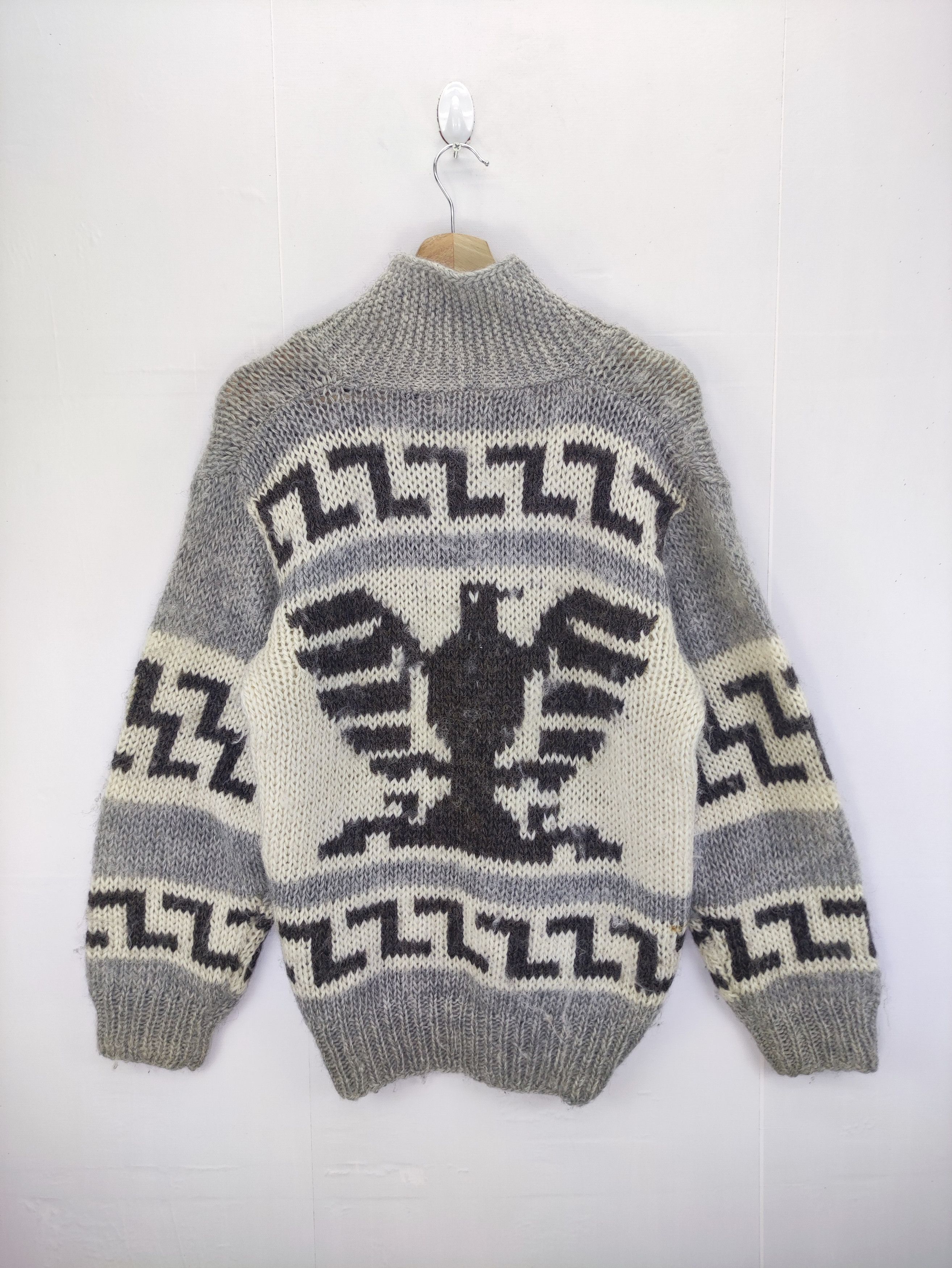Aran Isles Knitwear Vintage Green Hawk Wool Knit Sweater Size US M / EU 48-50 / 2 - 9 Thumbnail