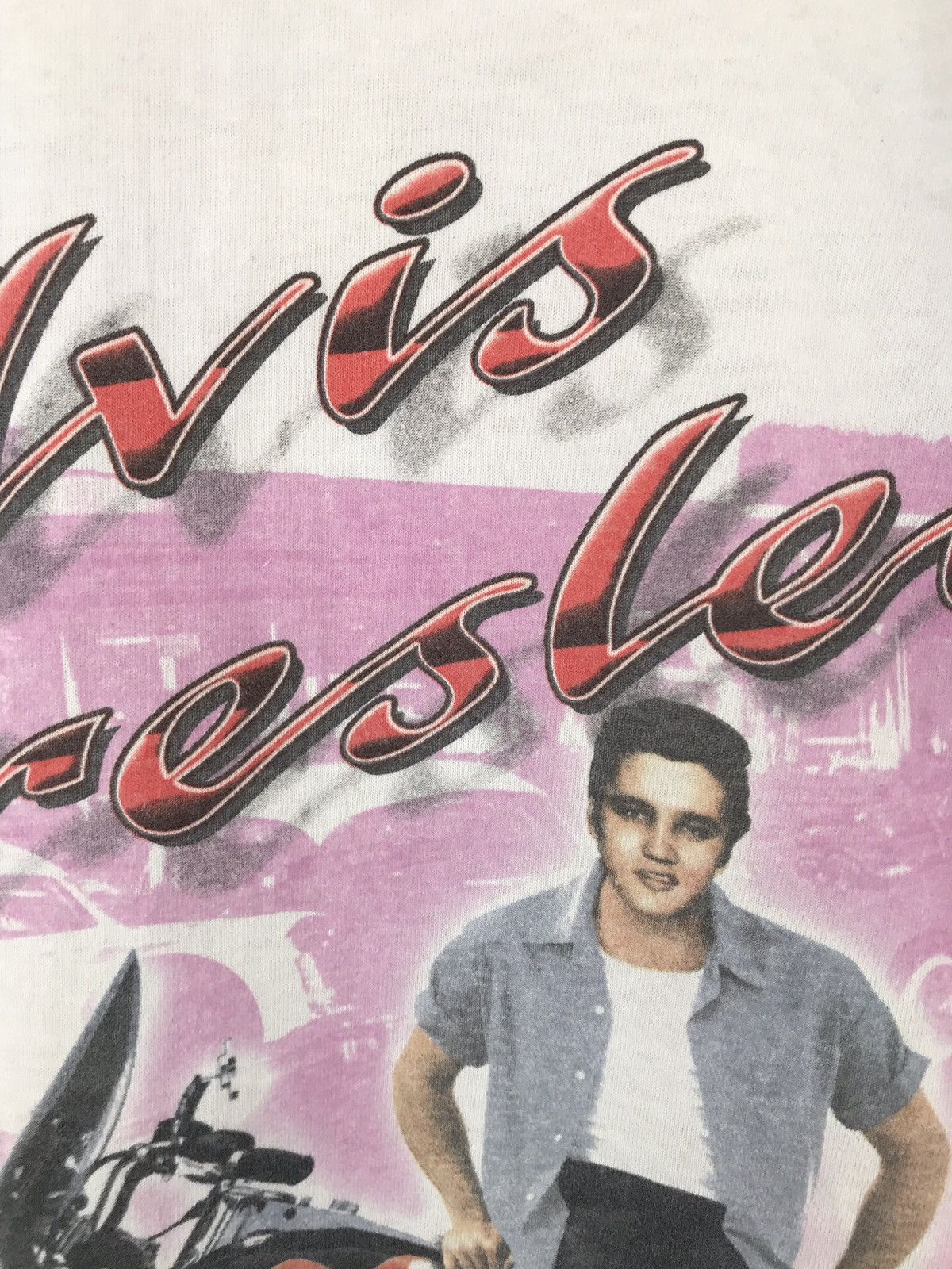 Band Tees × Vintage Rare Vintage elvis presley raglan shirt Size US L / EU 52-54 / 3 - 4 Thumbnail