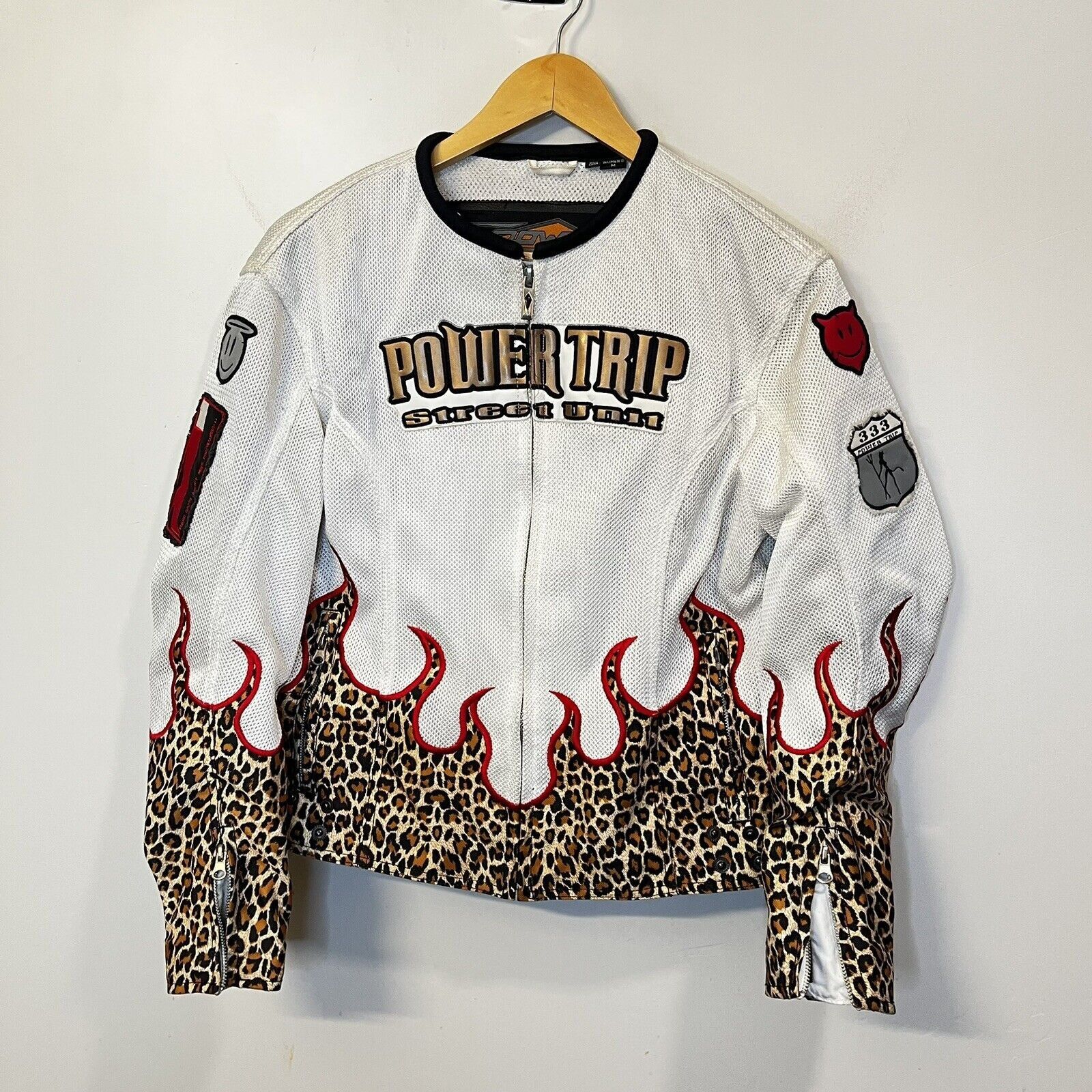 Vintage Power Trip Women's Padded Motorcycle Jacket Street Unit 333 Grailed