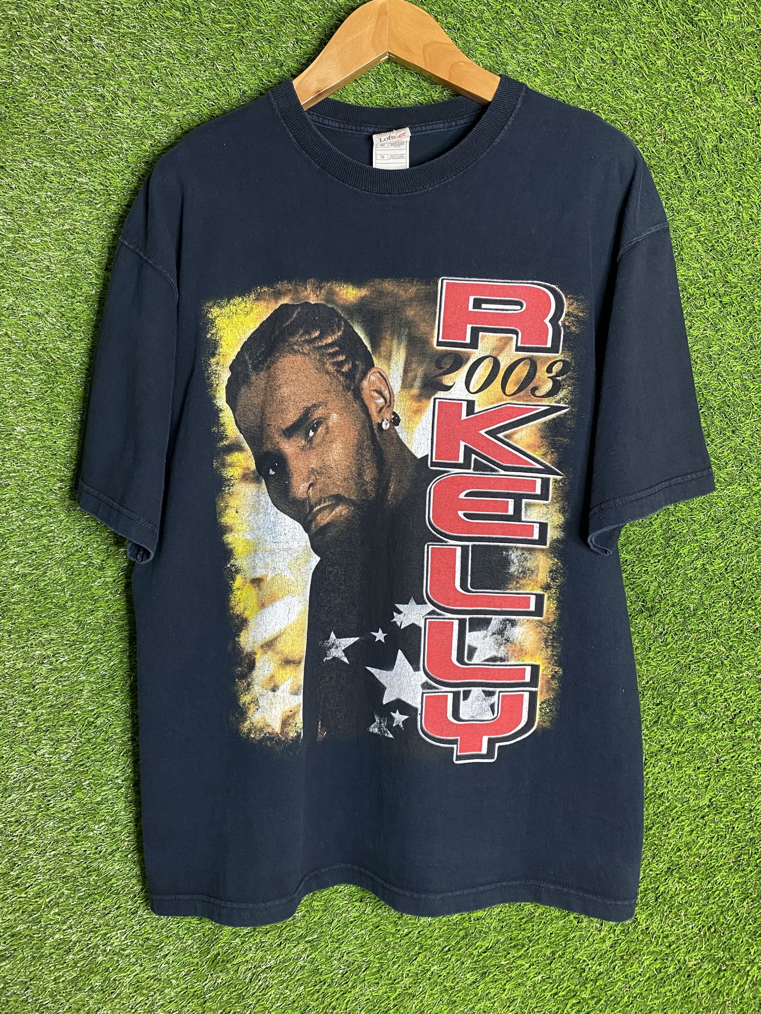 Image of Rap Tees x Vintage R Kelly 2003 Tour Rap Tee Shirt Fat Joe in Black, Men's (Size XL)