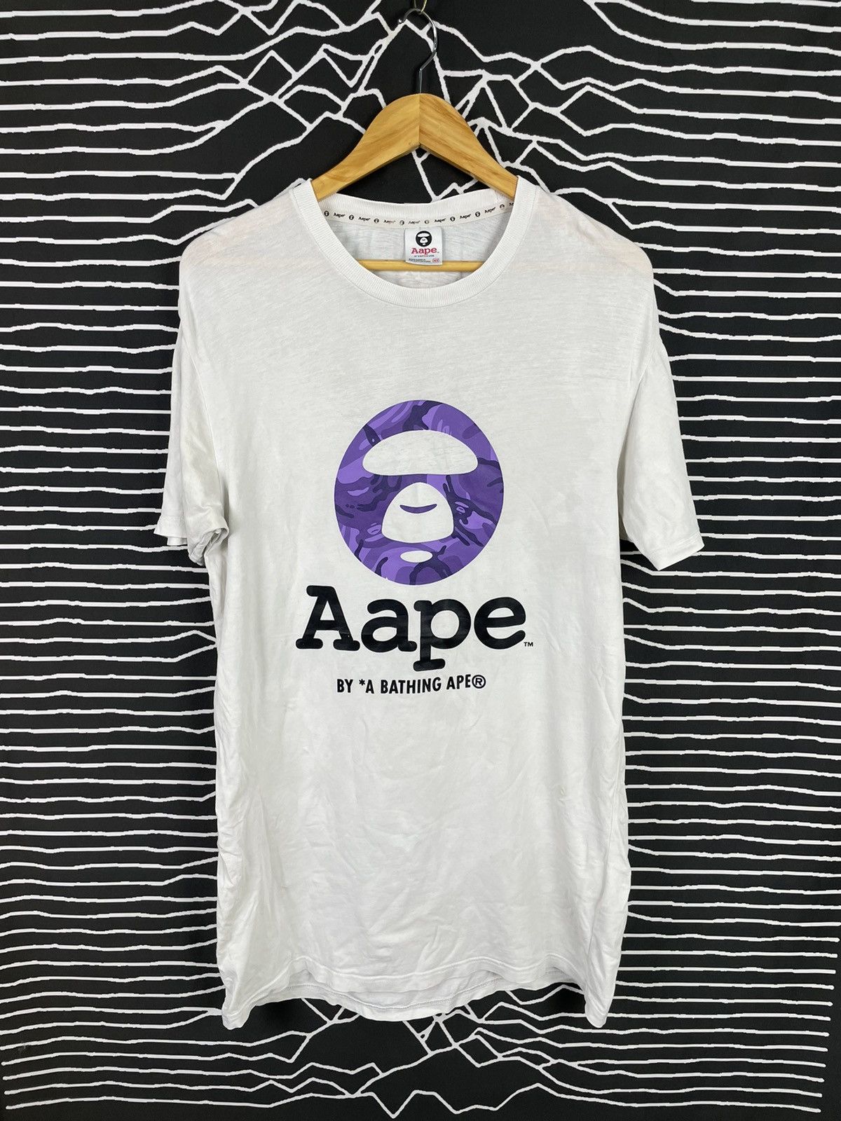 image of Women's Aape By A Bathing Ape Long Tee in White (Size XS)