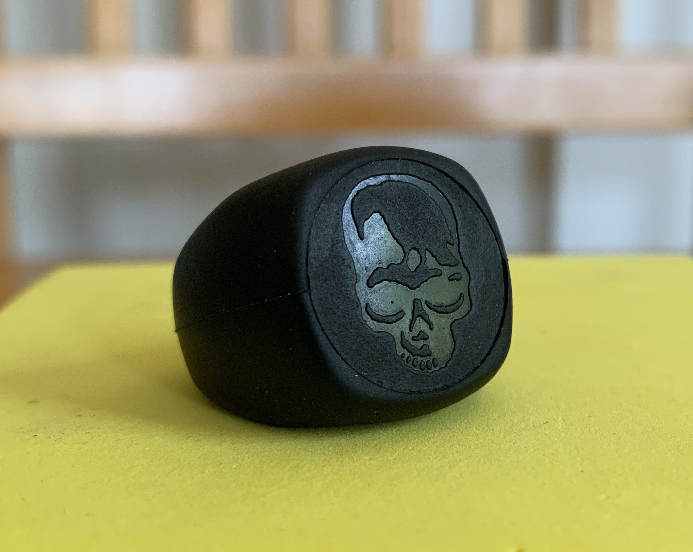 Number (N)ine Number Nine Rubber Skull Ring | Grailed