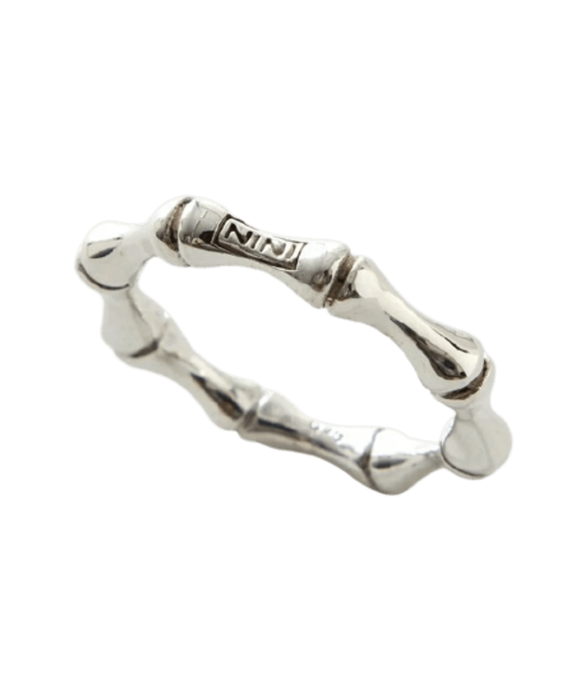 image of Number N Ine Number (N)Ine Silver Bones Ring, Men's