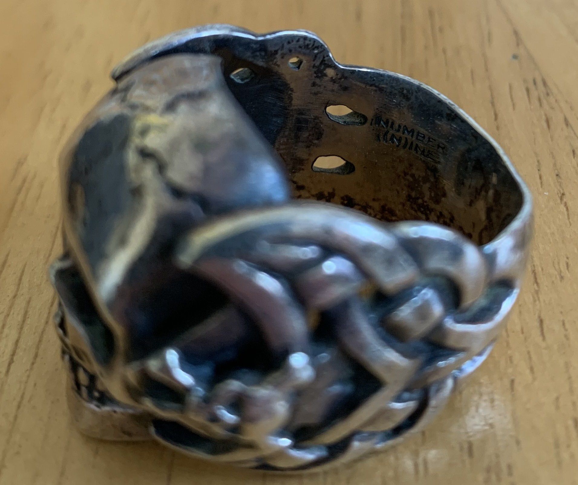 Jam Home Made × Number (N)ine FW06 Silver Skull Ring w/box Size ONE SIZE - 7 Thumbnail