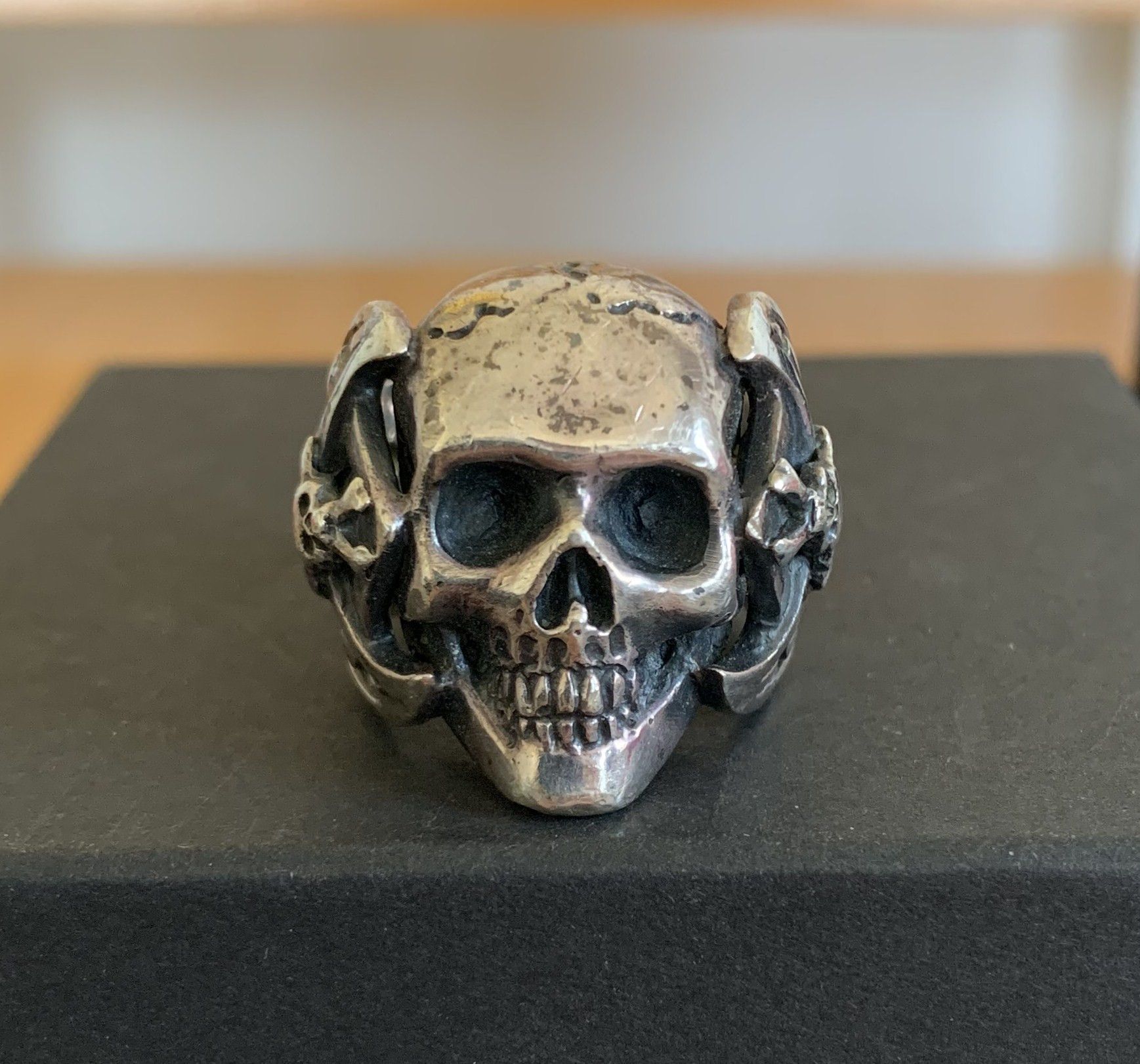 Jam Home Made × Number (N)ine FW06 Silver Skull Ring w/box Size ONE SIZE - 2 Thumbnail