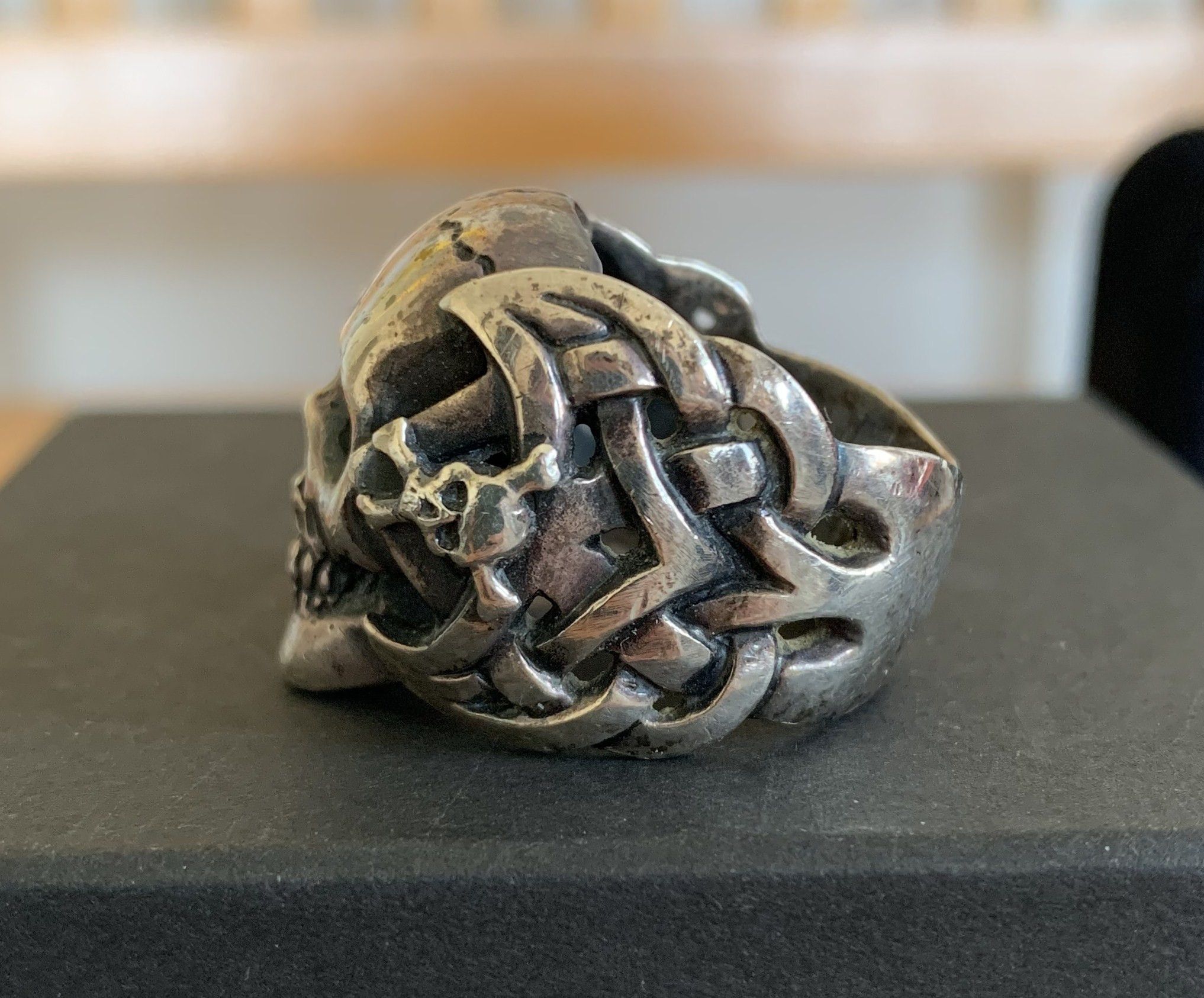 Jam Home Made × Number (N)ine FW06 Silver Skull Ring w/box Size ONE SIZE - 3 Thumbnail