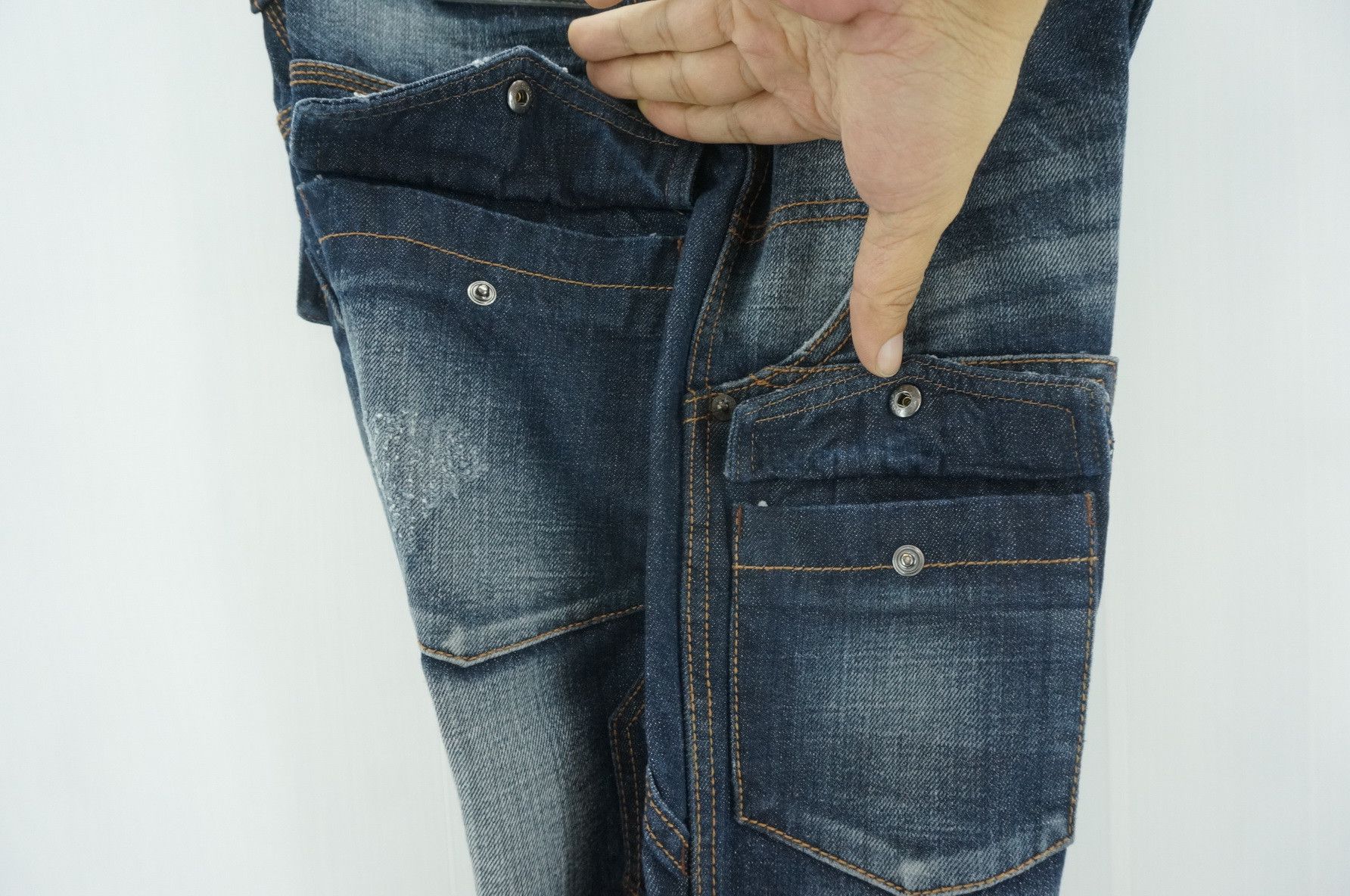 Japanese Brand BACK NUMBER Japan Bush Jeans Size US 27 - 9 Thumbnail