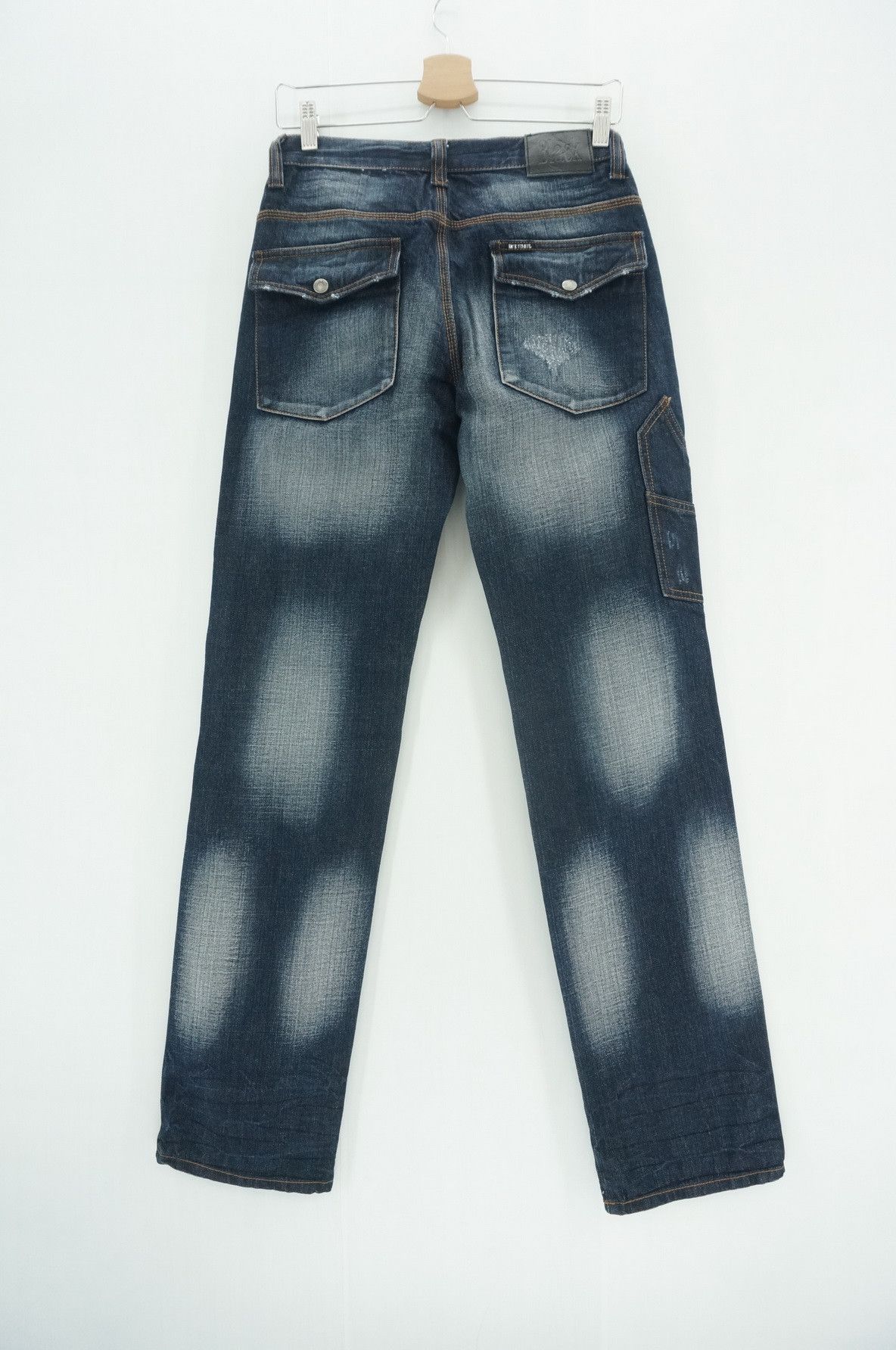 Japanese Brand BACK NUMBER Japan Bush Jeans Size US 27 - 3 Thumbnail