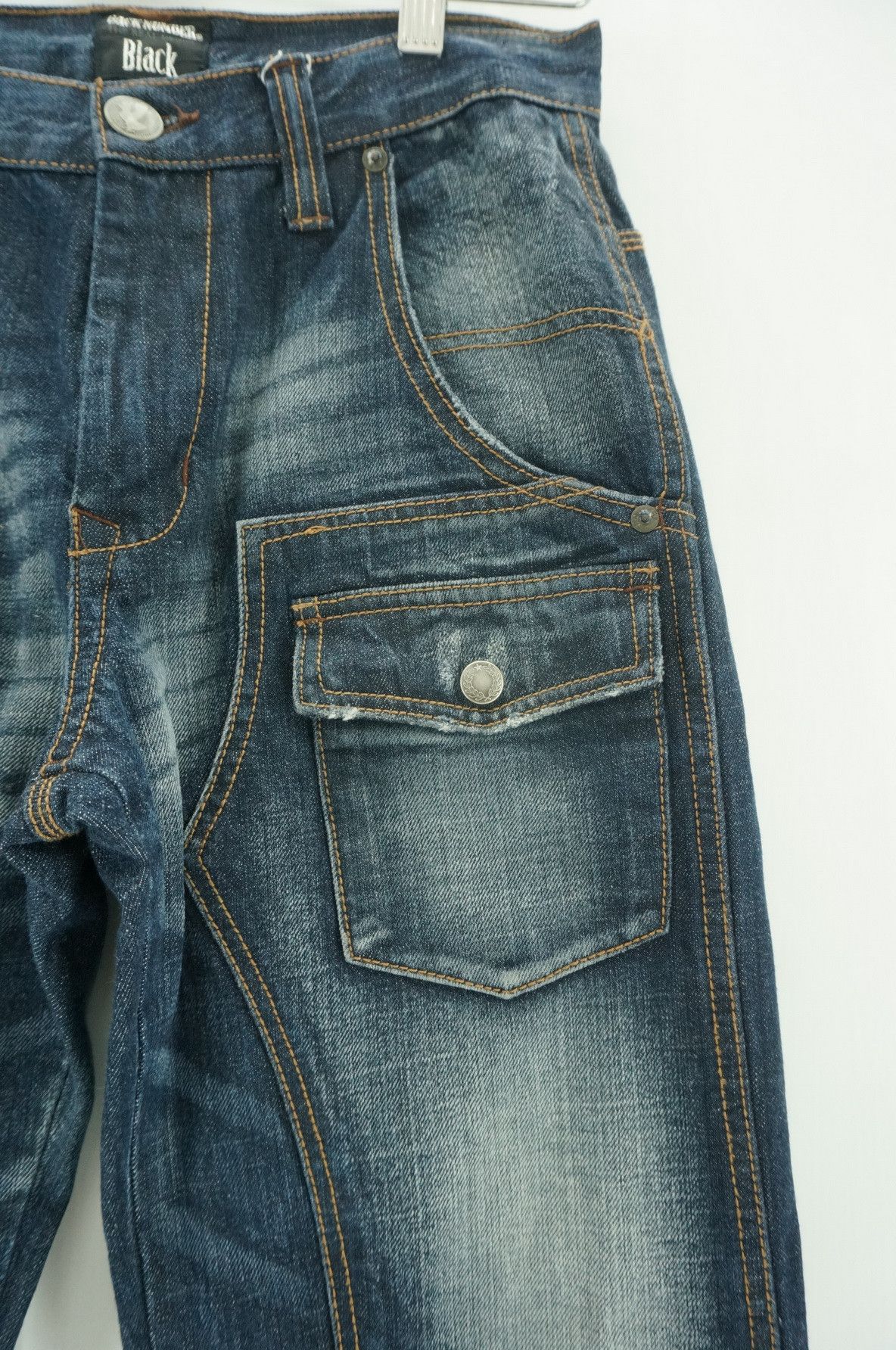 Japanese Brand BACK NUMBER Japan Bush Jeans Size US 27 - 7 Thumbnail