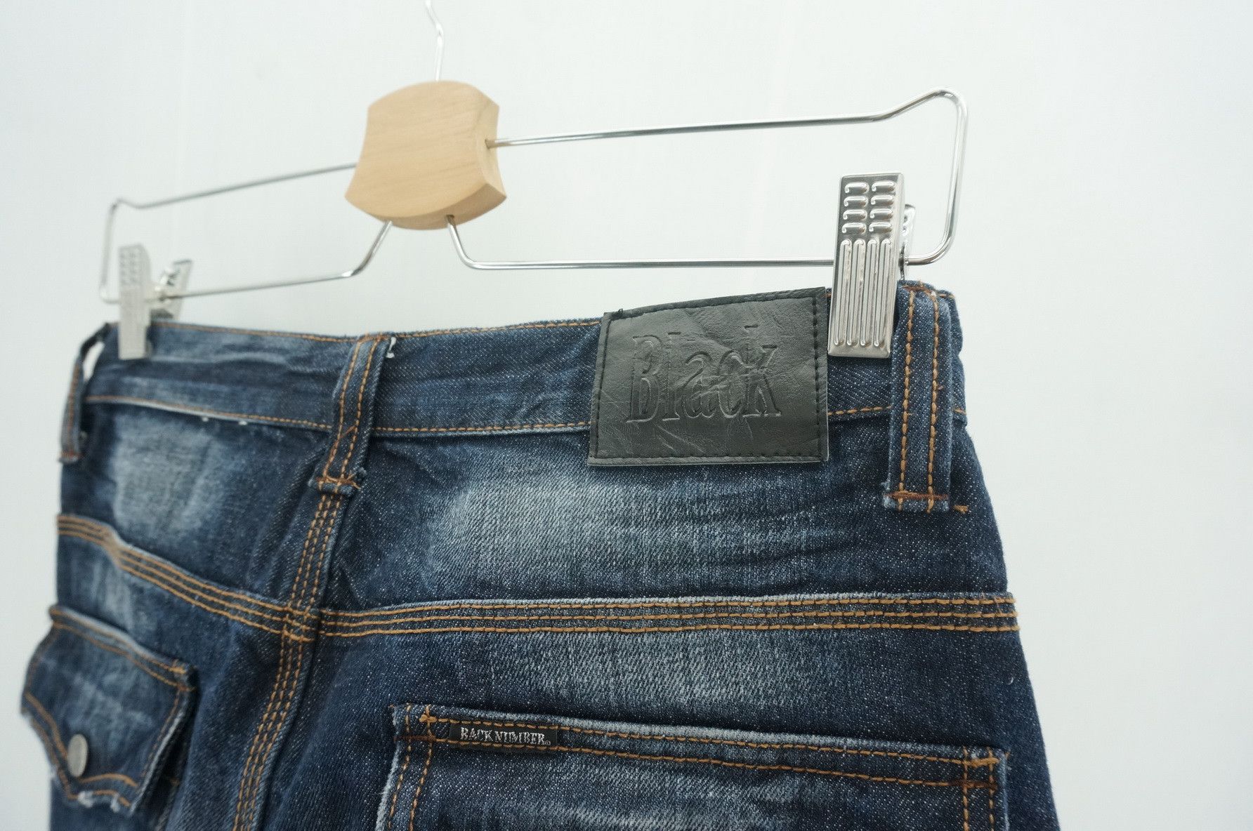 Japanese Brand BACK NUMBER Japan Bush Jeans Size US 27 - 14 Thumbnail
