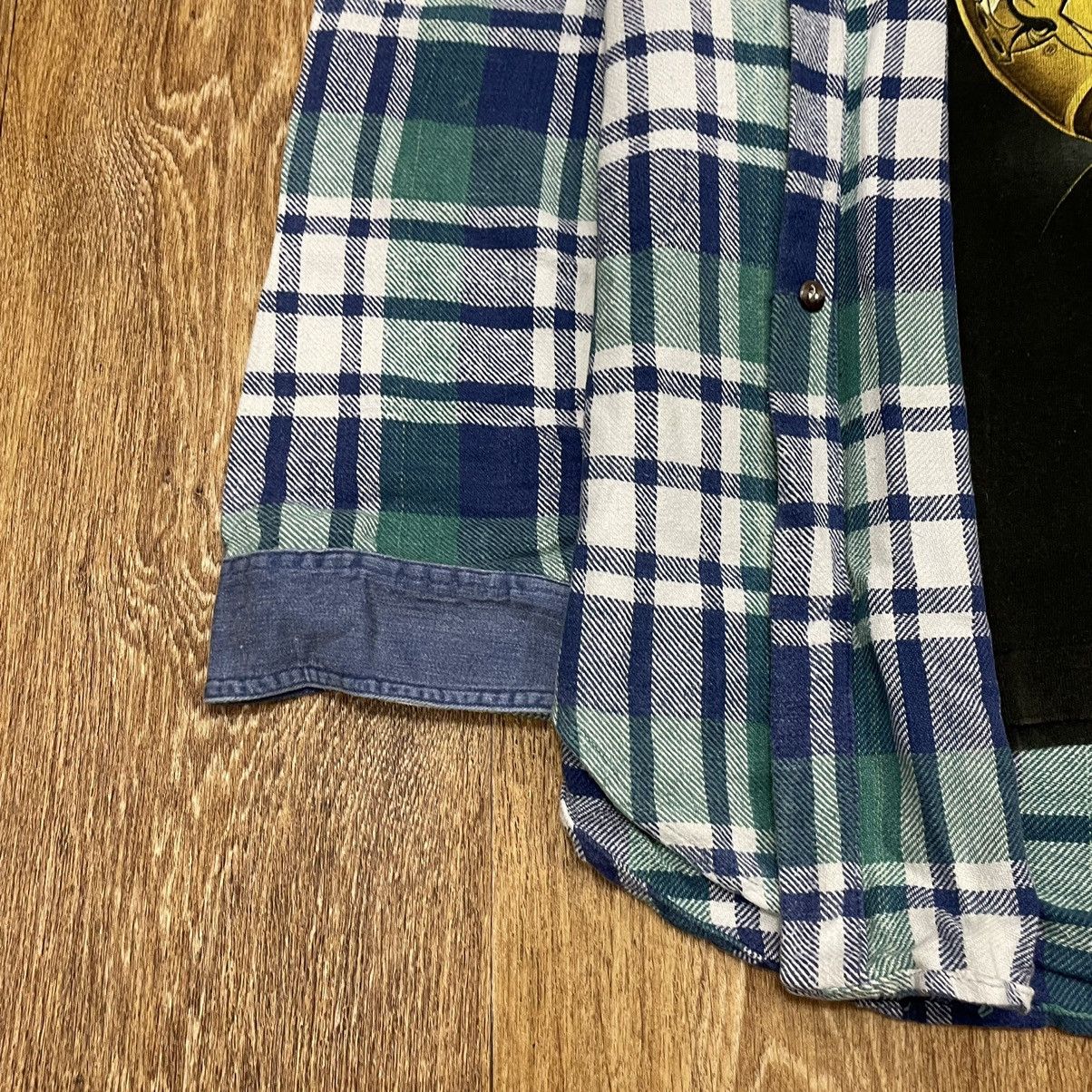 Vintage Vintage 90s Checkered Shirt Boxy Oversized Grunge Blue L Size US L / EU 52-54 / 3 - 4 Thumbnail