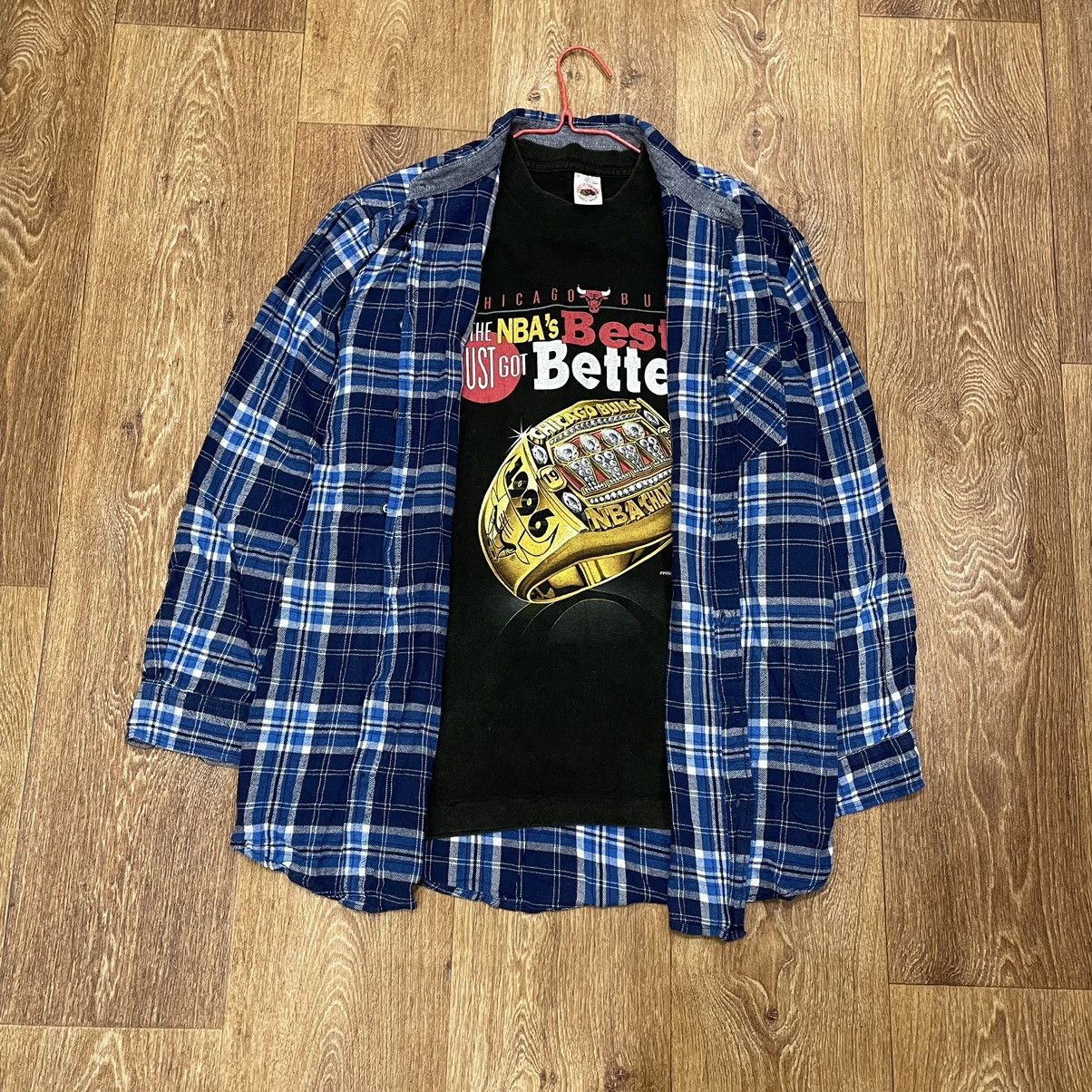Flannel Vintage Flannel Checkered Shirt Travis Style Size US XXL / EU 58 / 5 - 1 Thumbnail