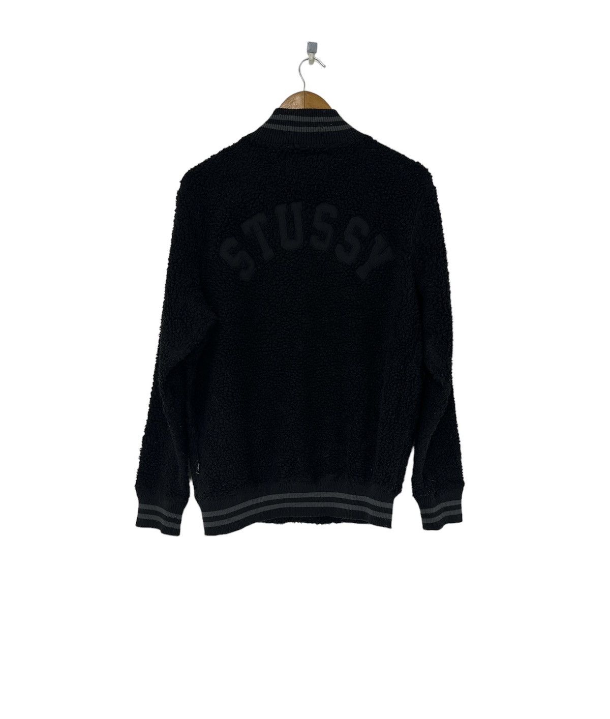 Stussy Stussy Varsity Fleece Sherpa Jacket Big Logo Design Size US S / EU 44-46 / 1 - 1 Thumbnail