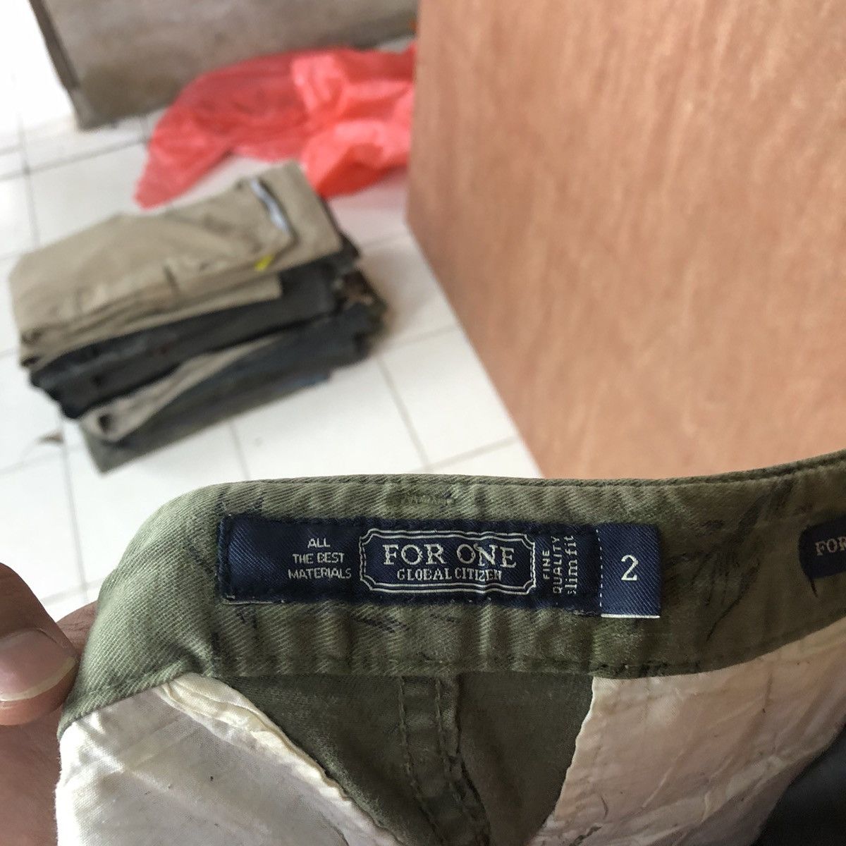 Japanese Brand DLL For One Flower Green Cargo Multipocket Pants #1498 Size US 30 / EU 46 - 15 Thumbnail