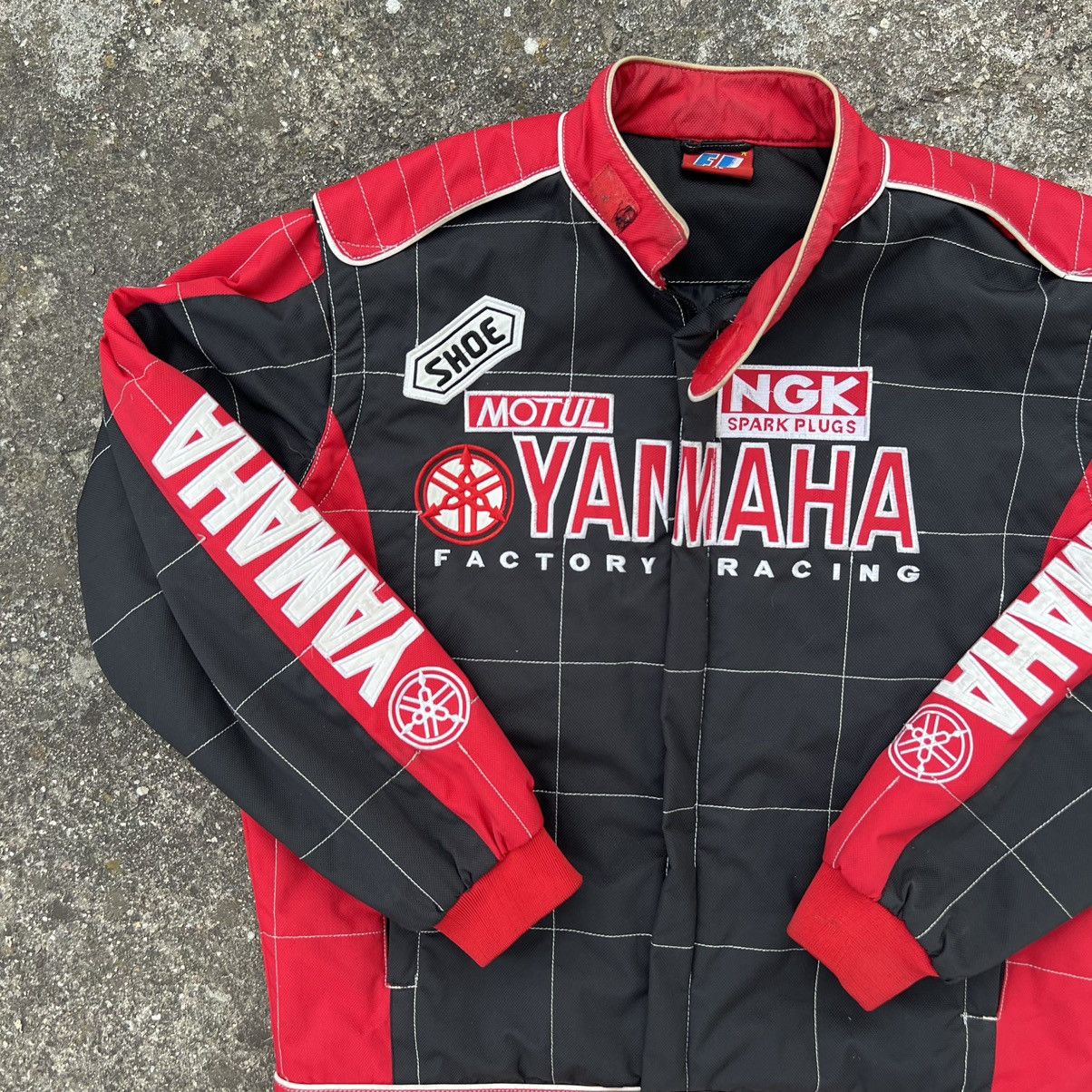 Yamaha Vintage 90s Racing Jacket Motorsport Black
