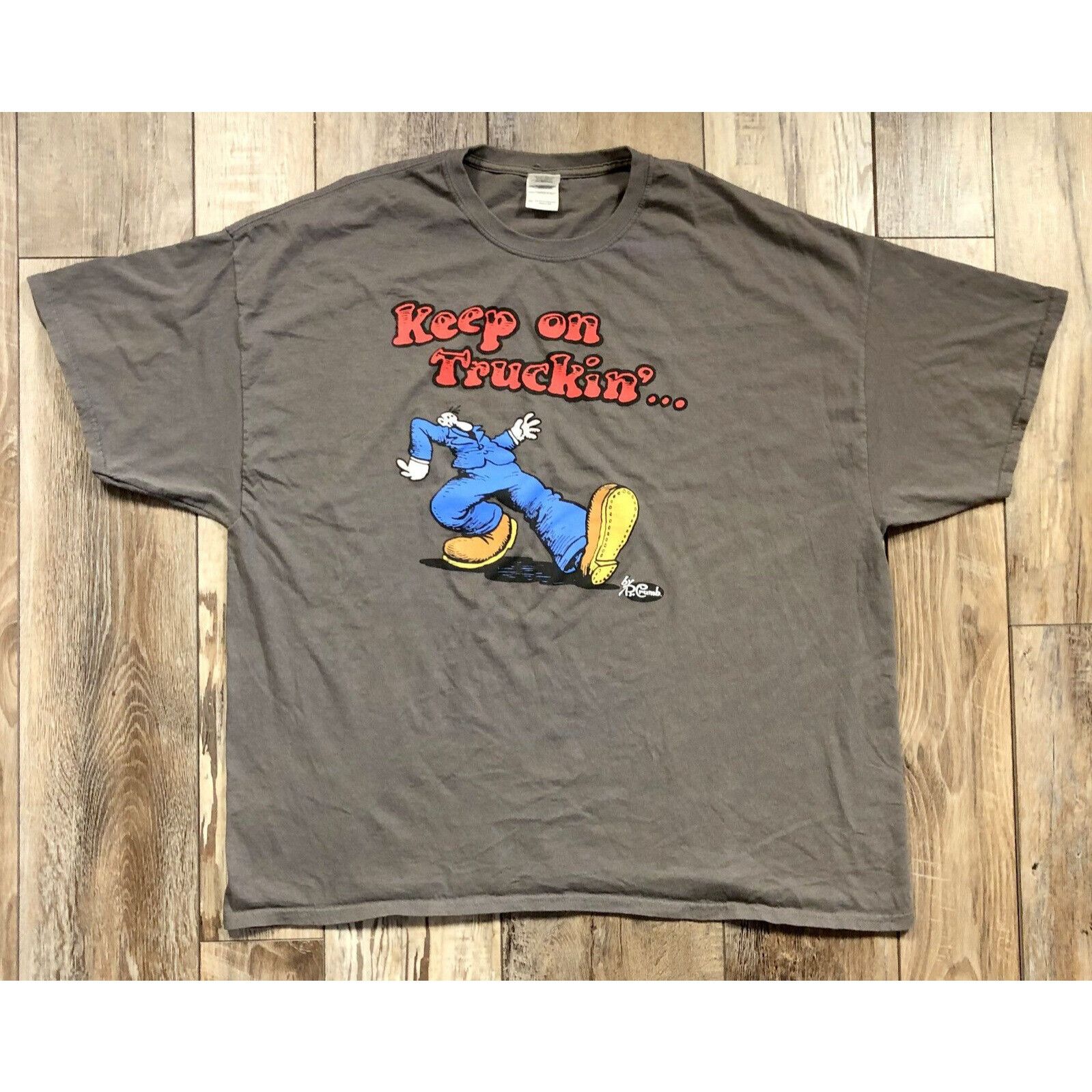Grateful Dead Keep On Truckin' T-Shirt Robert Crumb Size 3XL