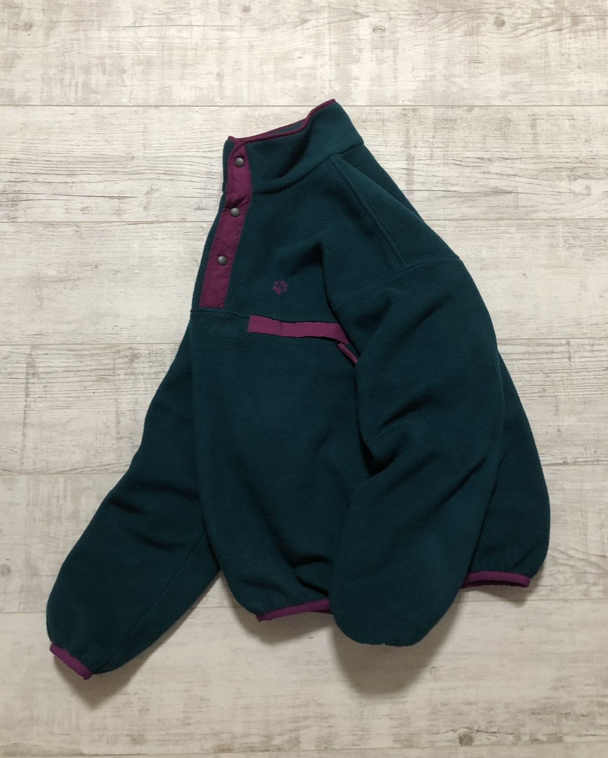 image of Jack Wolfskins x Polartec Vintage 90's Jack Wolfskin Polartec Boxy Baggy Fleece in Green (Size Larg