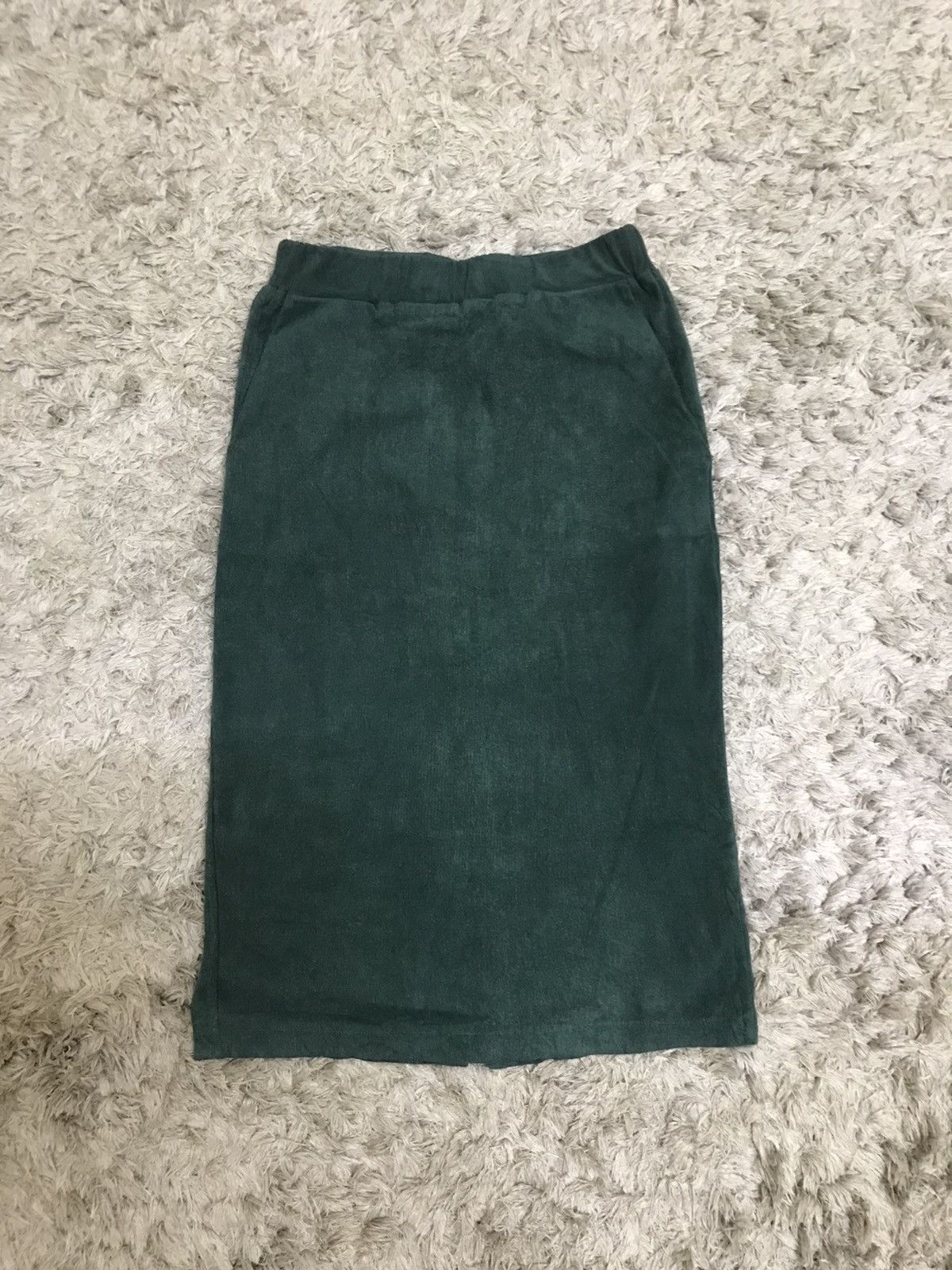 Womens Kastane Dark Green Midi Skirt